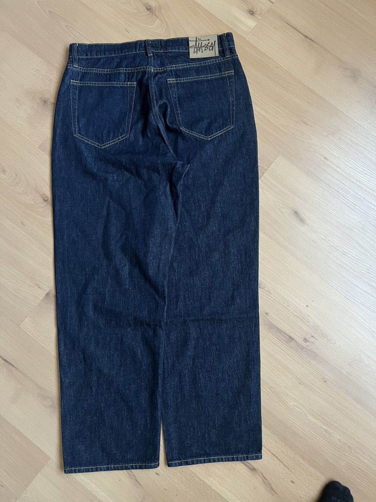 Stussy Stüssy Big Ol’ Jeans — 42cm waist, raw denim, great cond. Size US 32 / EU 48 - 4 Thumbnail