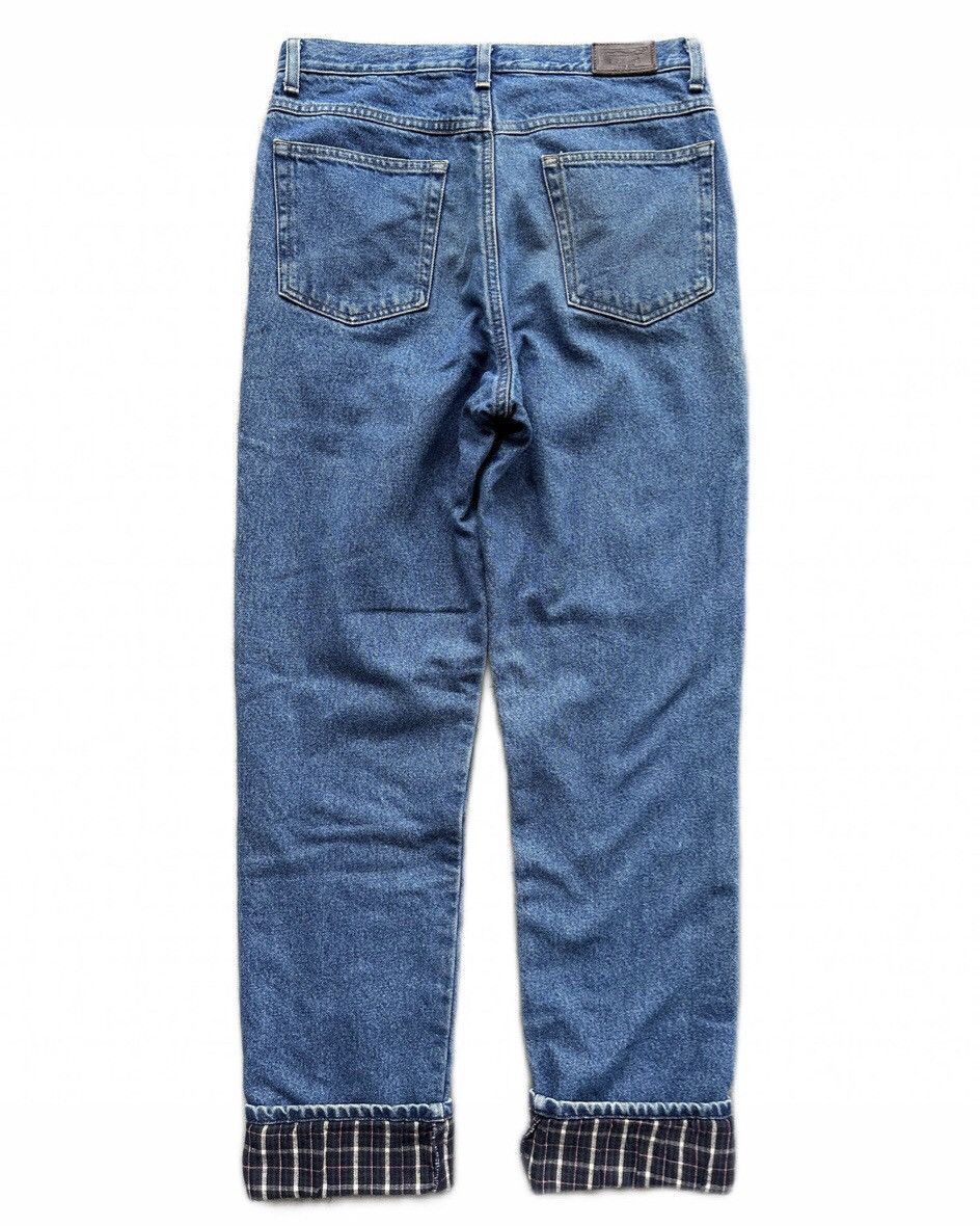L.L. Bean Vintage 90s L.L. Bean Jeans Blue Classic Fit Flannel Lined Size US 31 - 9 Thumbnail