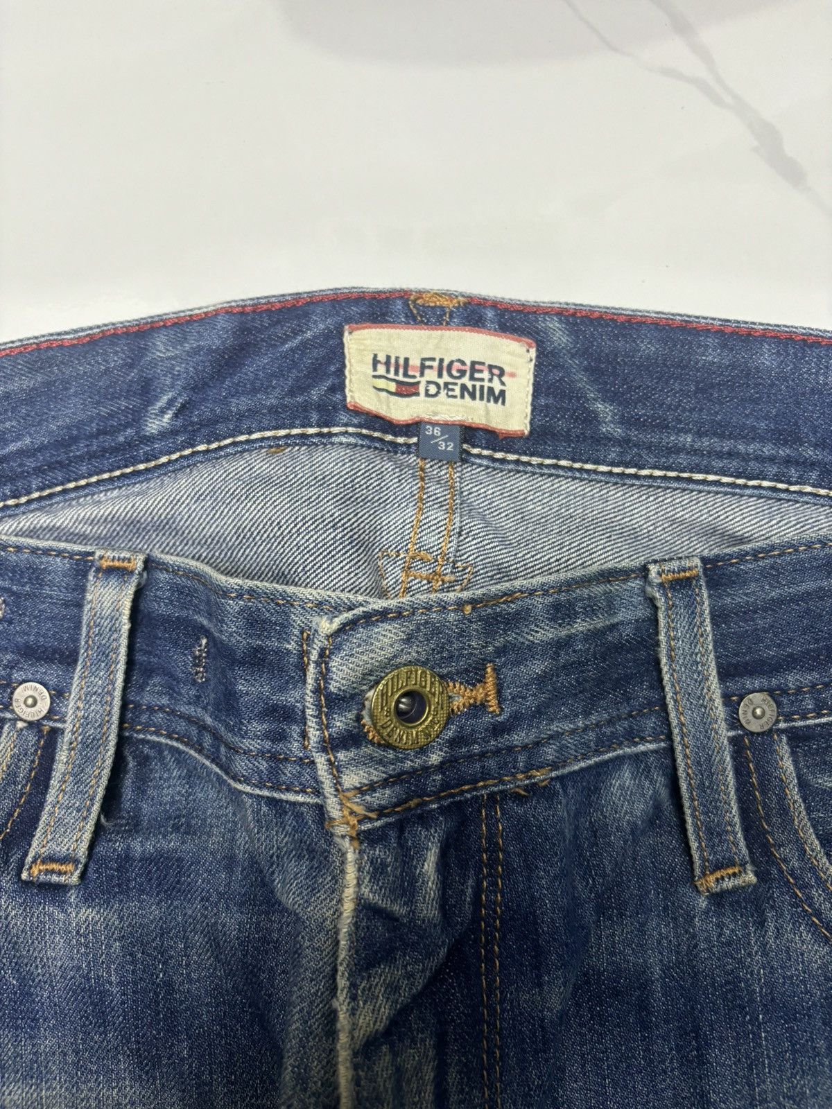 Tommy Hilfiger VINTAGE TOMMY HILFIGER RUSTY DISTRESS DENIM JEANS Size US 38 / EU 54 - 7 Thumbnail