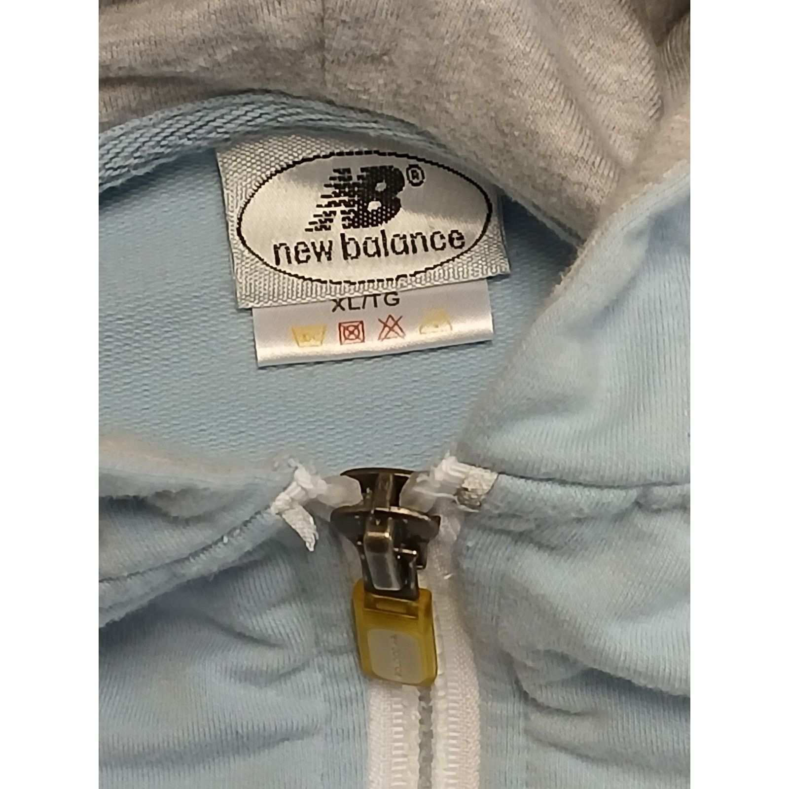 New Balance New Balance (XL) Blue Zip Down Soft Hoodie Jacket Size XL / US 12-14 / IT 48-50 - 6 Thumbnail