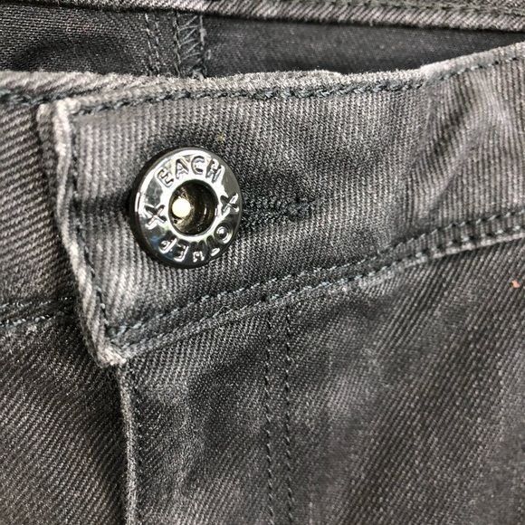 EACH x OTHER Each x Other Contrast Panel Moto Jeans Knee Slit Size 32" / US 10 / IT 46 - 7 Thumbnail