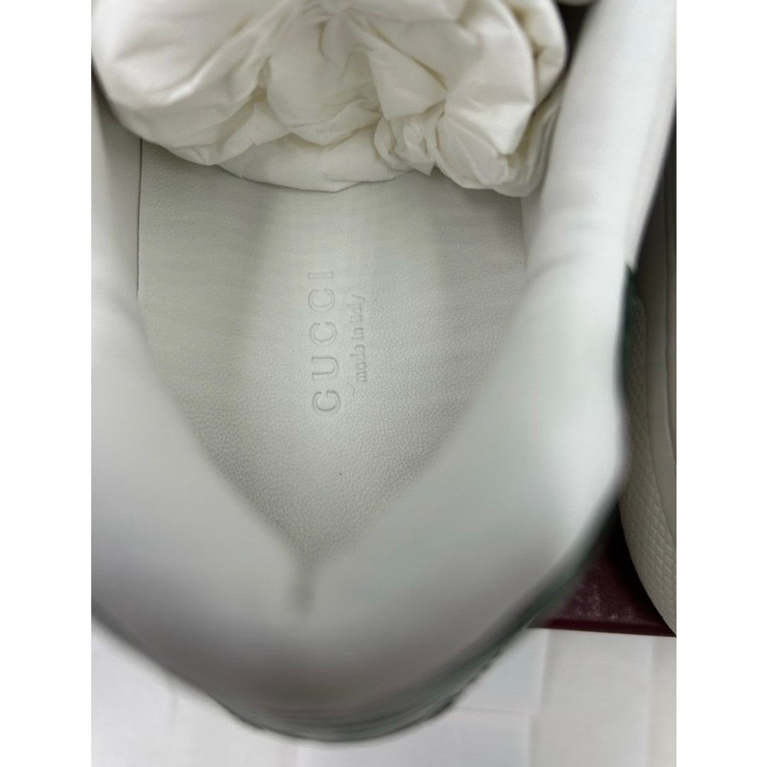 Gucci Women's Gucci leather web stripe ace sneakers size 38.5 Size US 8.5 / IT 38.5 - 10 Thumbnail