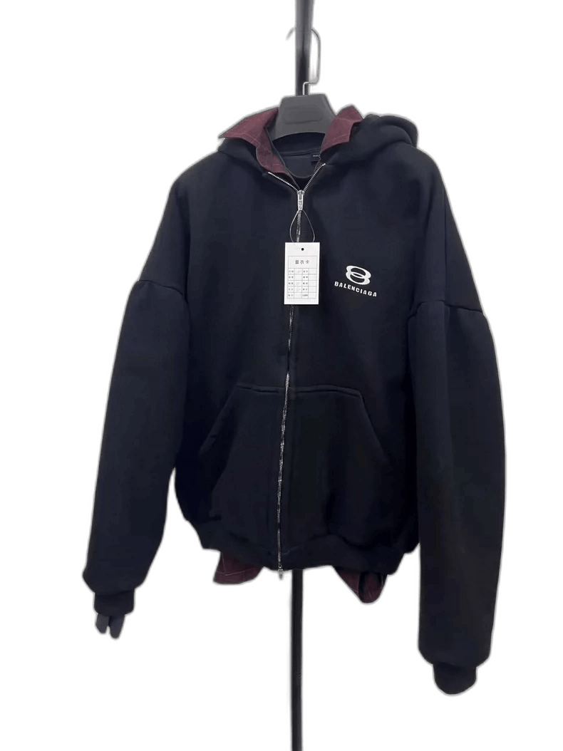 Balenciaga Balenciaga Hooded Long Sleeve Jacket-2505 Size US XXS / EU 40 - 1 Thumbnail
