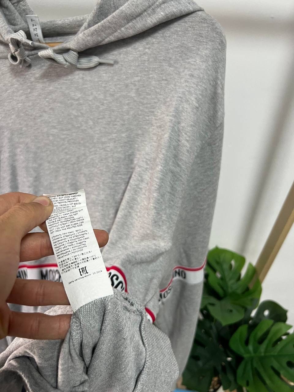 Moschino Moschino Stripes Grey Hoodie Sweatshirt XL Size US XL / EU 56 / 4 - 12 Thumbnail