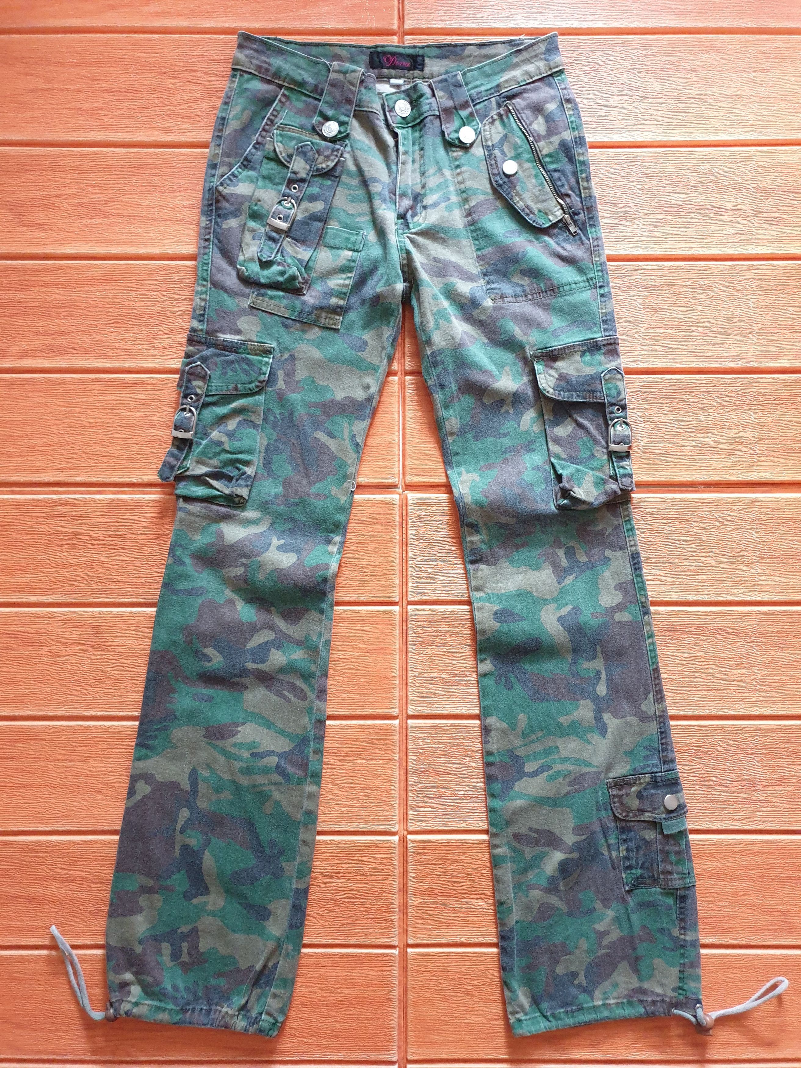 Japanese Brand Diva camouflage drawstring pant Size 29" - 1 Thumbnail