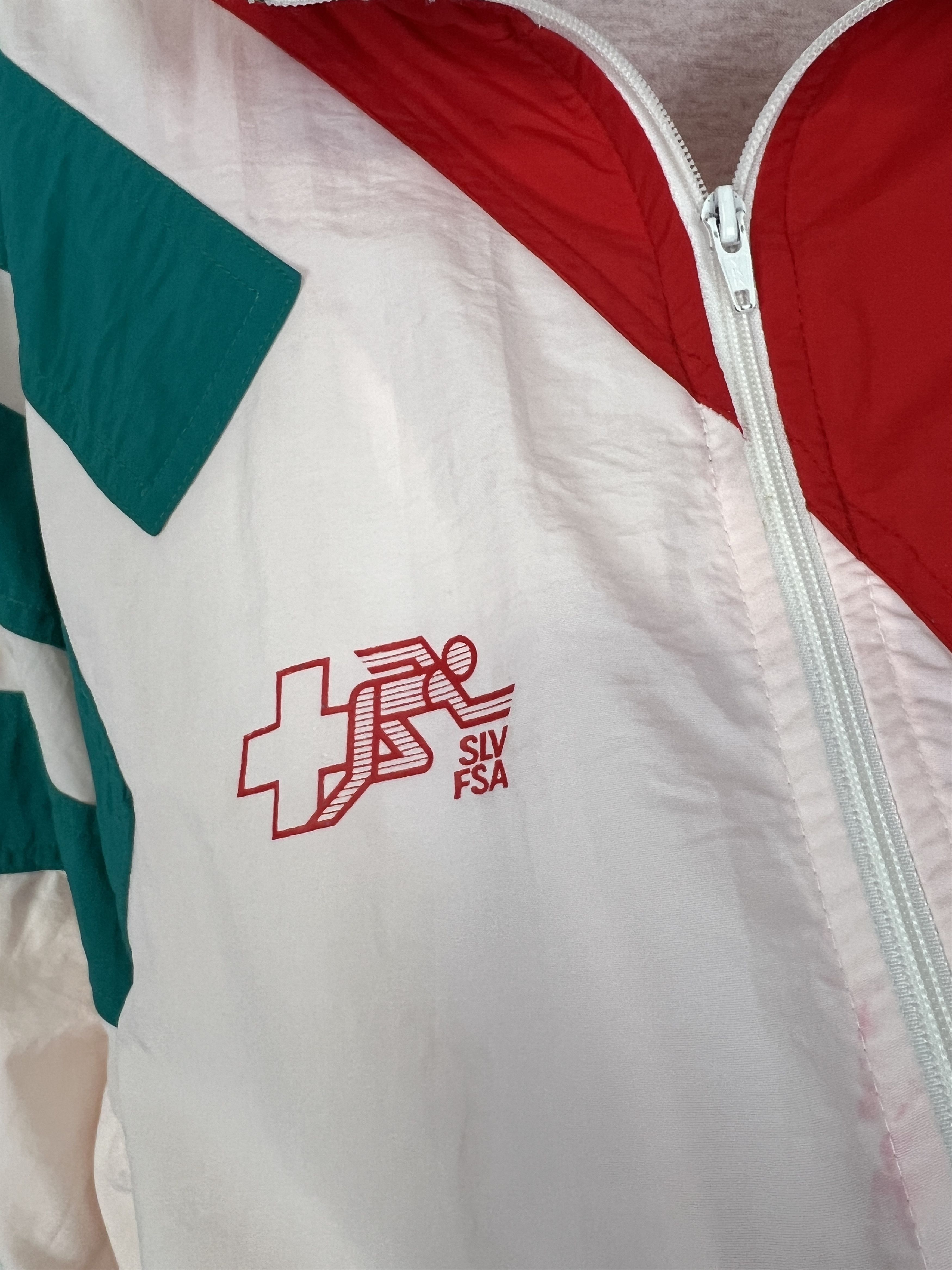 Adidas Vintage Adidas Switzerland Football Jacket Soccer Size US XL / EU 56 / 4 - 4 Thumbnail