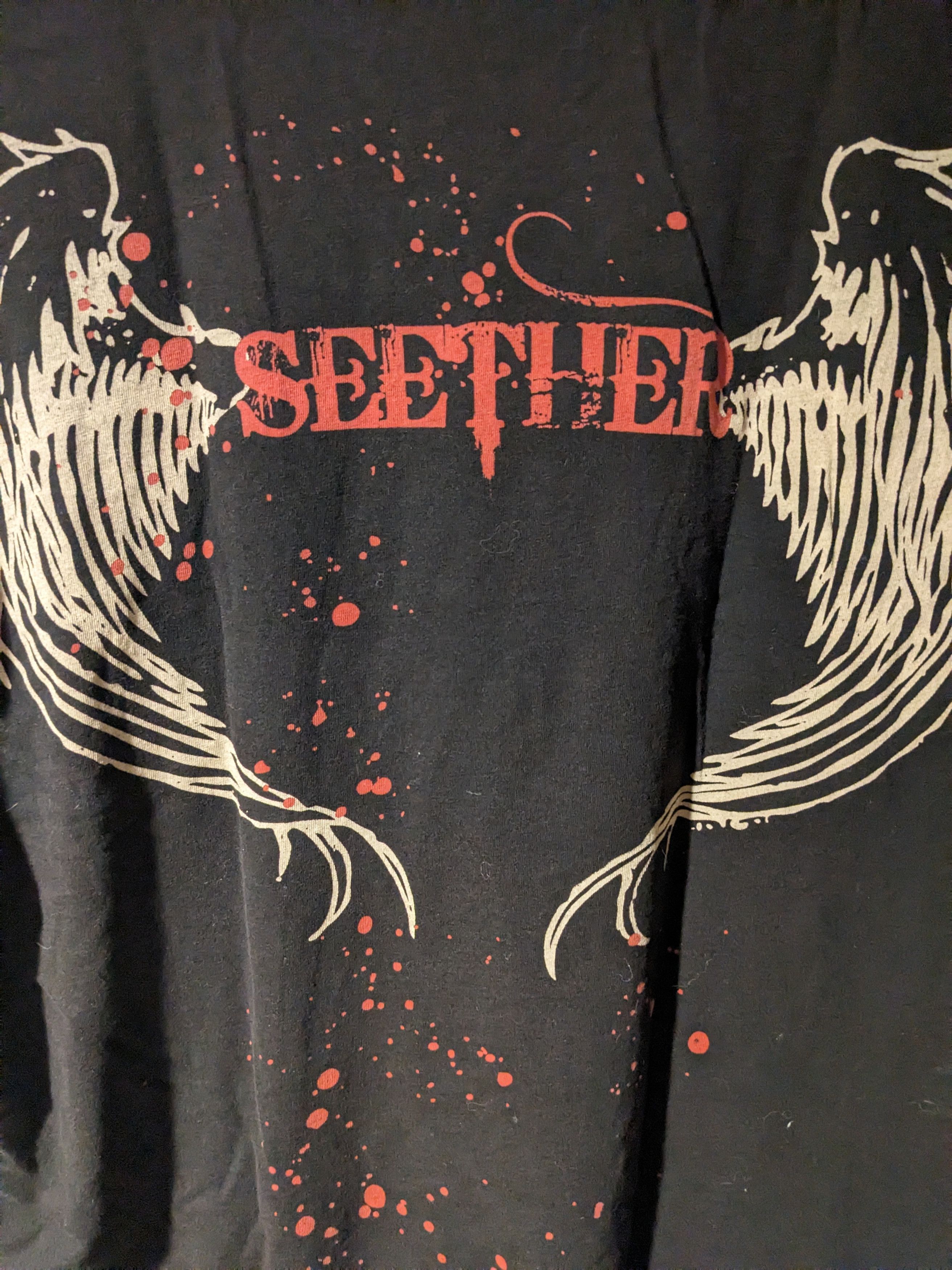 Band Tees × Vintage Vintage Y2K Seether Good and Evil Band Tour Medium T-Shirt Size US M / EU 48-50 / 2 - 9 Thumbnail