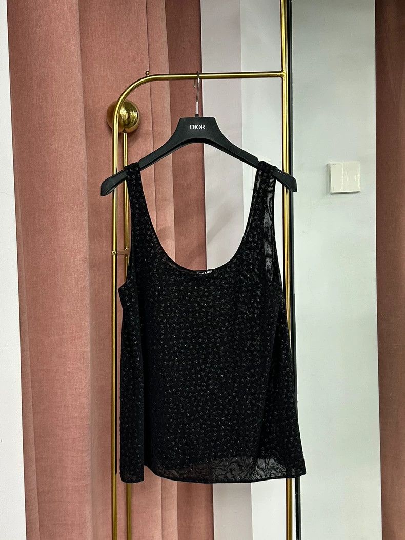 Chanel Chanel 24C black full double C full star suspender vest Size XS / US 0-2 / IT 36-38 - 1 Thumbnail