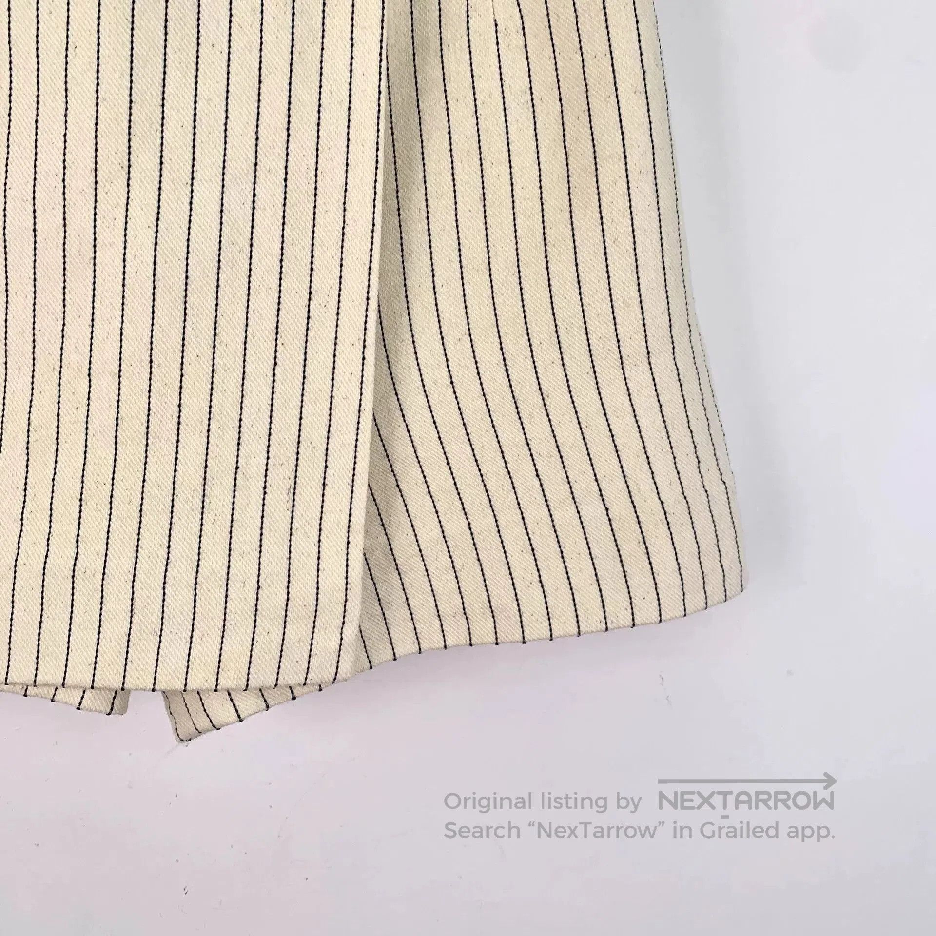 Dior dior beige striped cotton casual shorts. Size US 34 / EU 50 - 4 Thumbnail