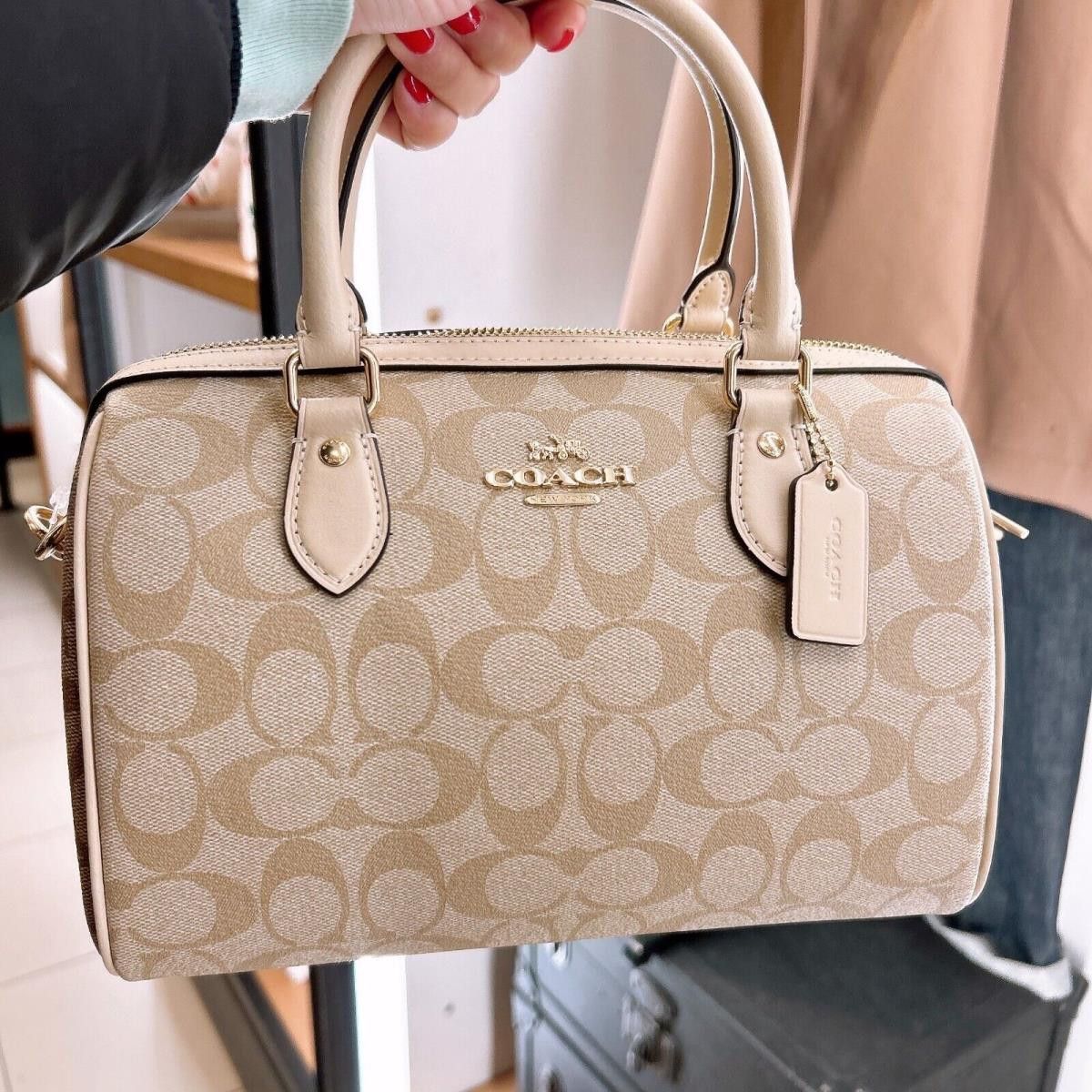 Coach Rowan Satchel Regular Size In Blocked Signature CH486 Size ONE SIZE - 1 Thumbnail