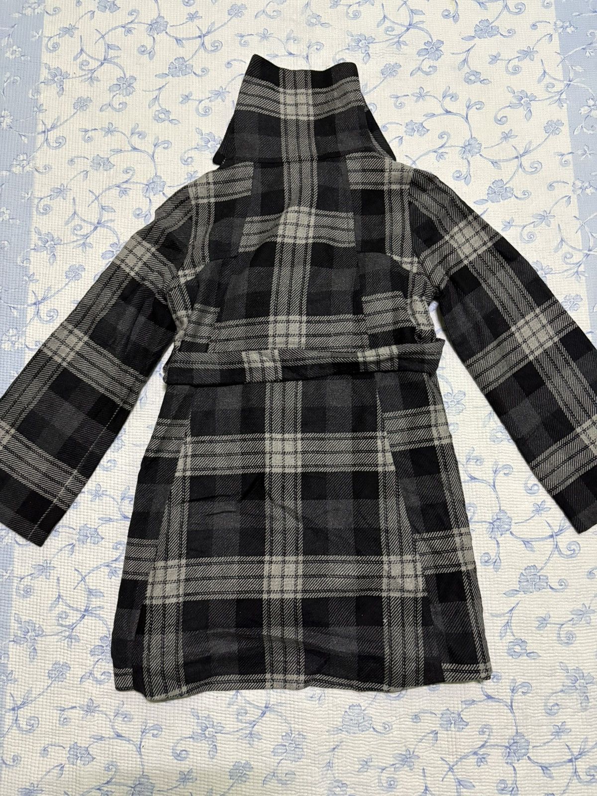 Zara Zara Longline Belted Wool Blend Coat Black Gray Size US L / EU 52-54 / 3 - 13 Thumbnail
