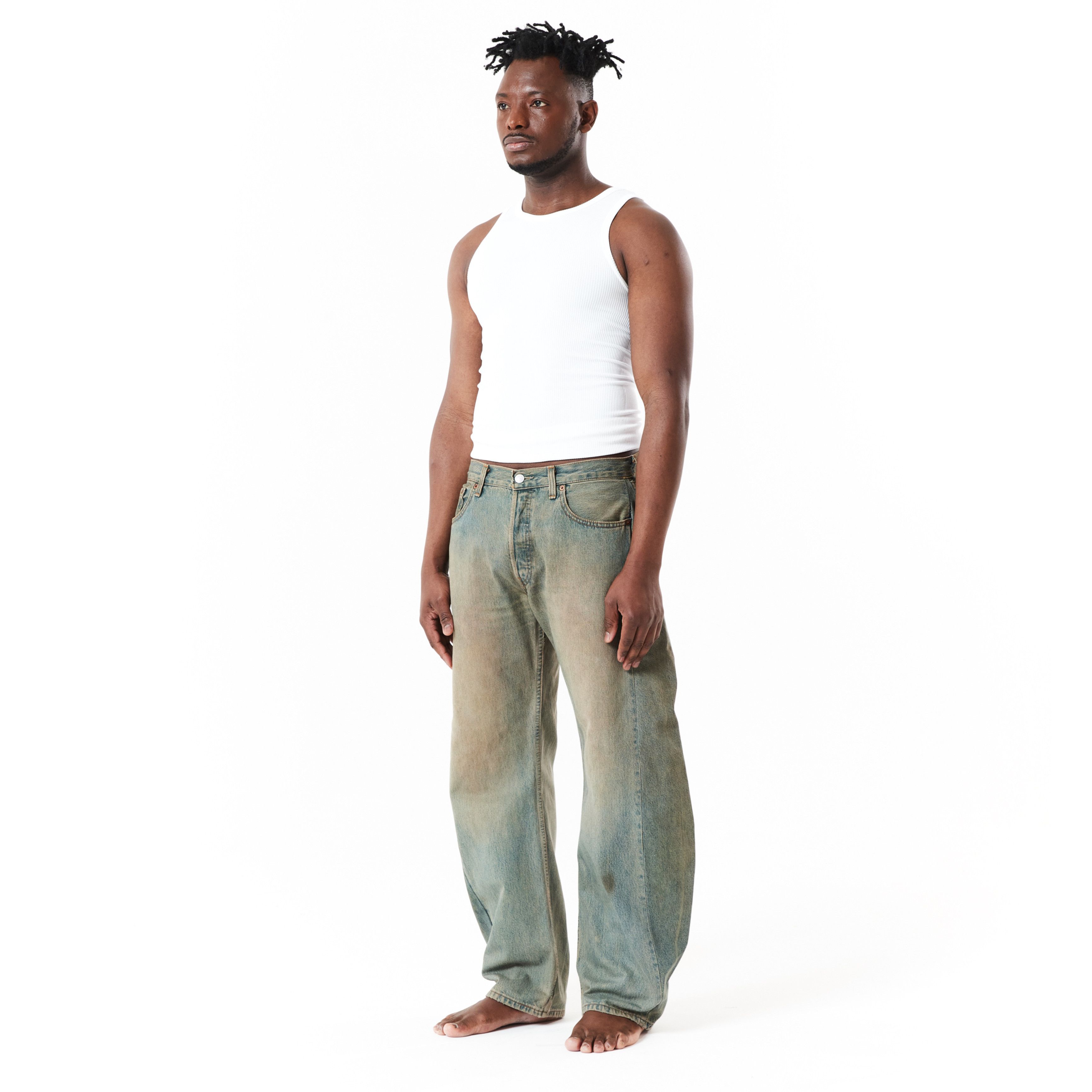 Japanese Brand × Levi's × Vintage REPEAT PLUS 002 Re-Dyeing Dirty Beige 32 Inch (RP002E3202) Size US 32 / EU 48 - 7 Thumbnail