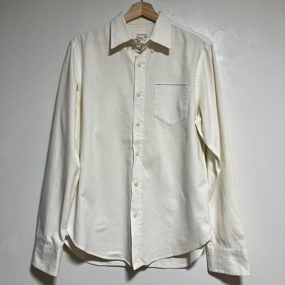 Club Monaco Club Monaco White Cotton Slim Fit Shirt - Size M Size US M / EU 48-50 / 2 - 2 Thumbnail
