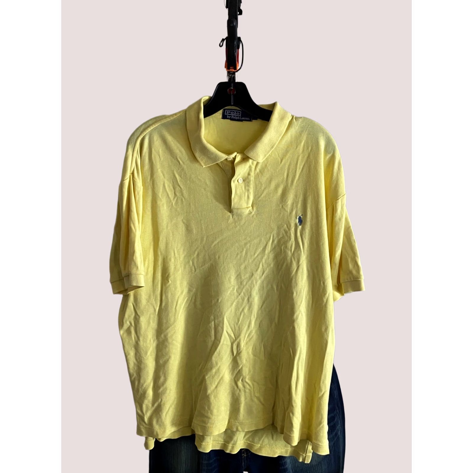 Ralph Lauren Polo Ralph Lauren Polo Shirt Large L Men Pastel Yellow Sharp Ctn POLO SHIRT L Mens Size US L / EU 52-54 / 3 - 1 Thumbnail