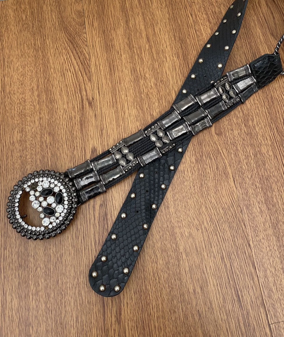 If Six Was Nine Crystal alligator belt Size ONE SIZE - 3 Thumbnail