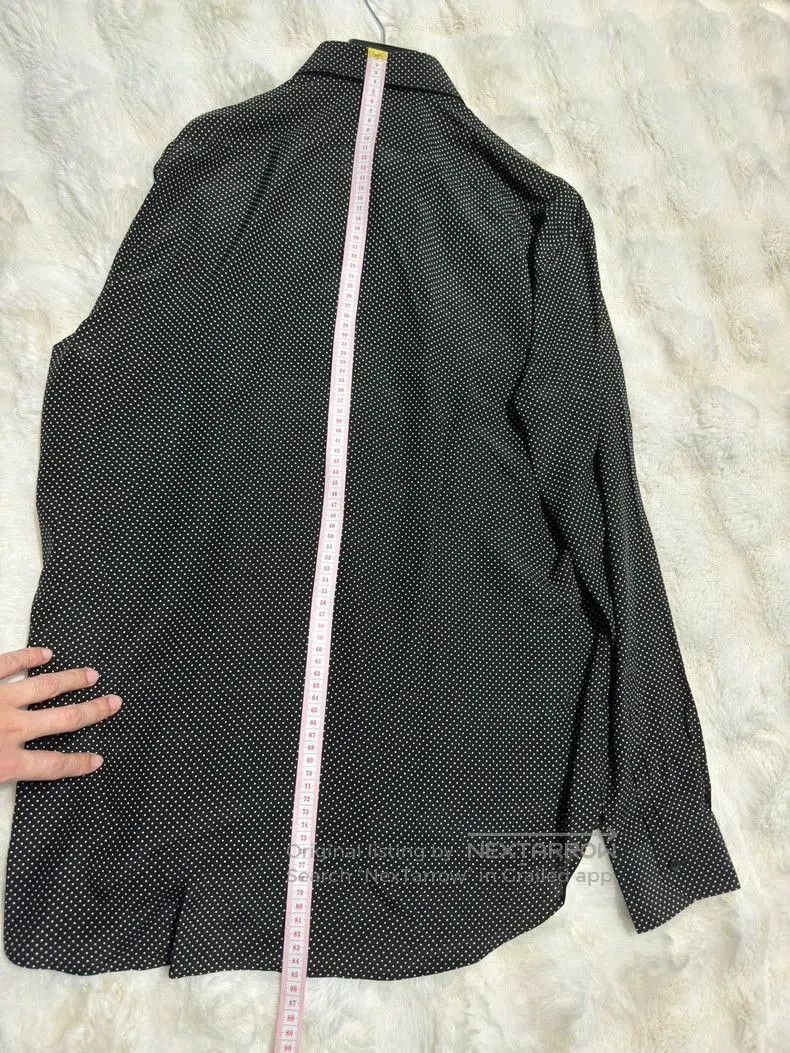 Saint Laurent Paris Saint Laurent Men's Silk Polka Dot Shirt. Size US XS / EU 42 / 0 - 8 Thumbnail