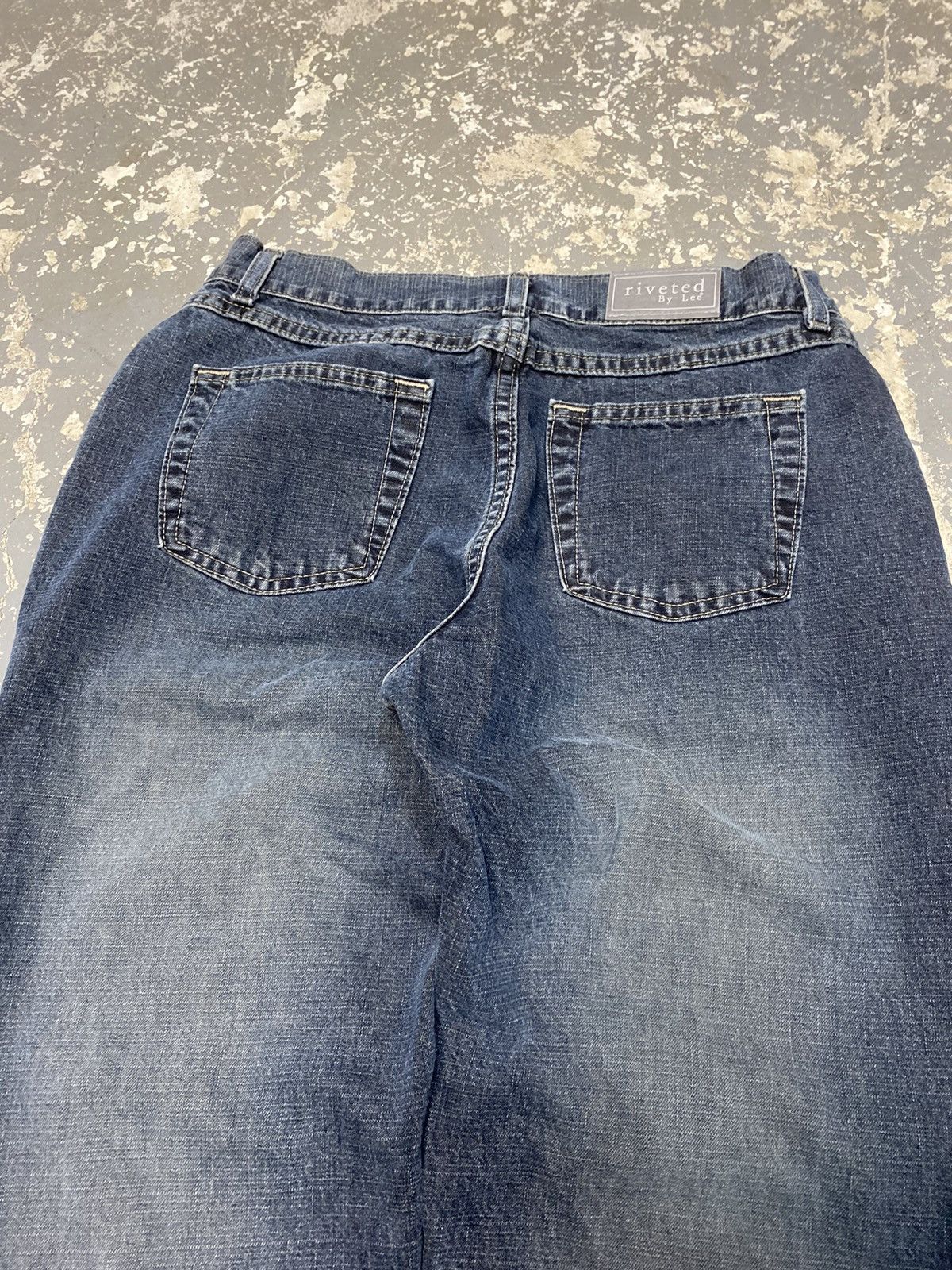 Lee × Vintage Vintage Lee Riveted Baggy Denim Jean Pants USA Size 28" / US 6 / IT 42 - 4 Thumbnail
