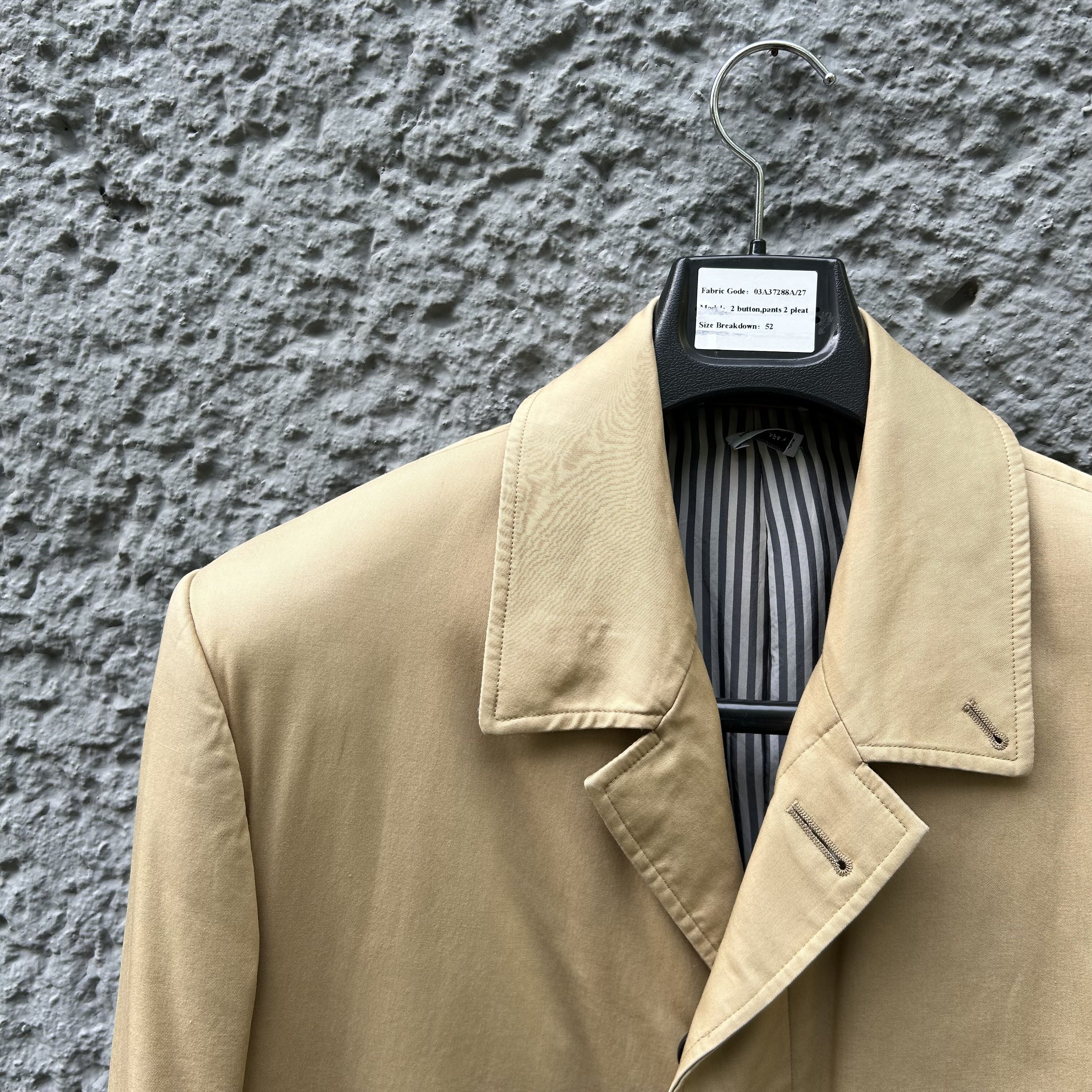 Thom Browne Thom Browne Beige Single-Breasted Bal Coat Overcoat Jacket Size US L / EU 52-54 / 3 - 4 Thumbnail