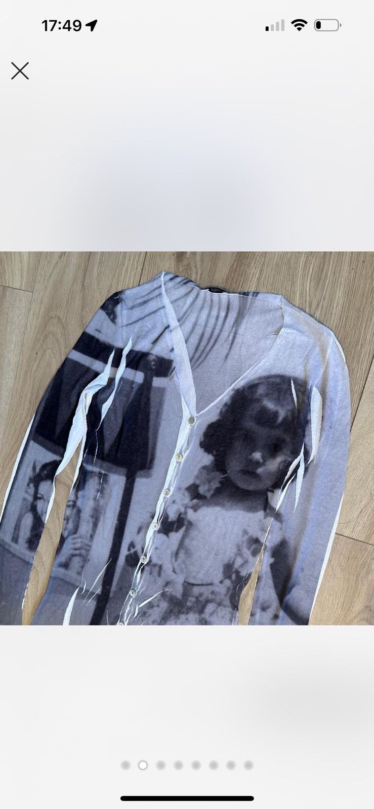 Vintage Photographic printing cardigan graphic Size S / US 4 / IT 40 - 2 Thumbnail