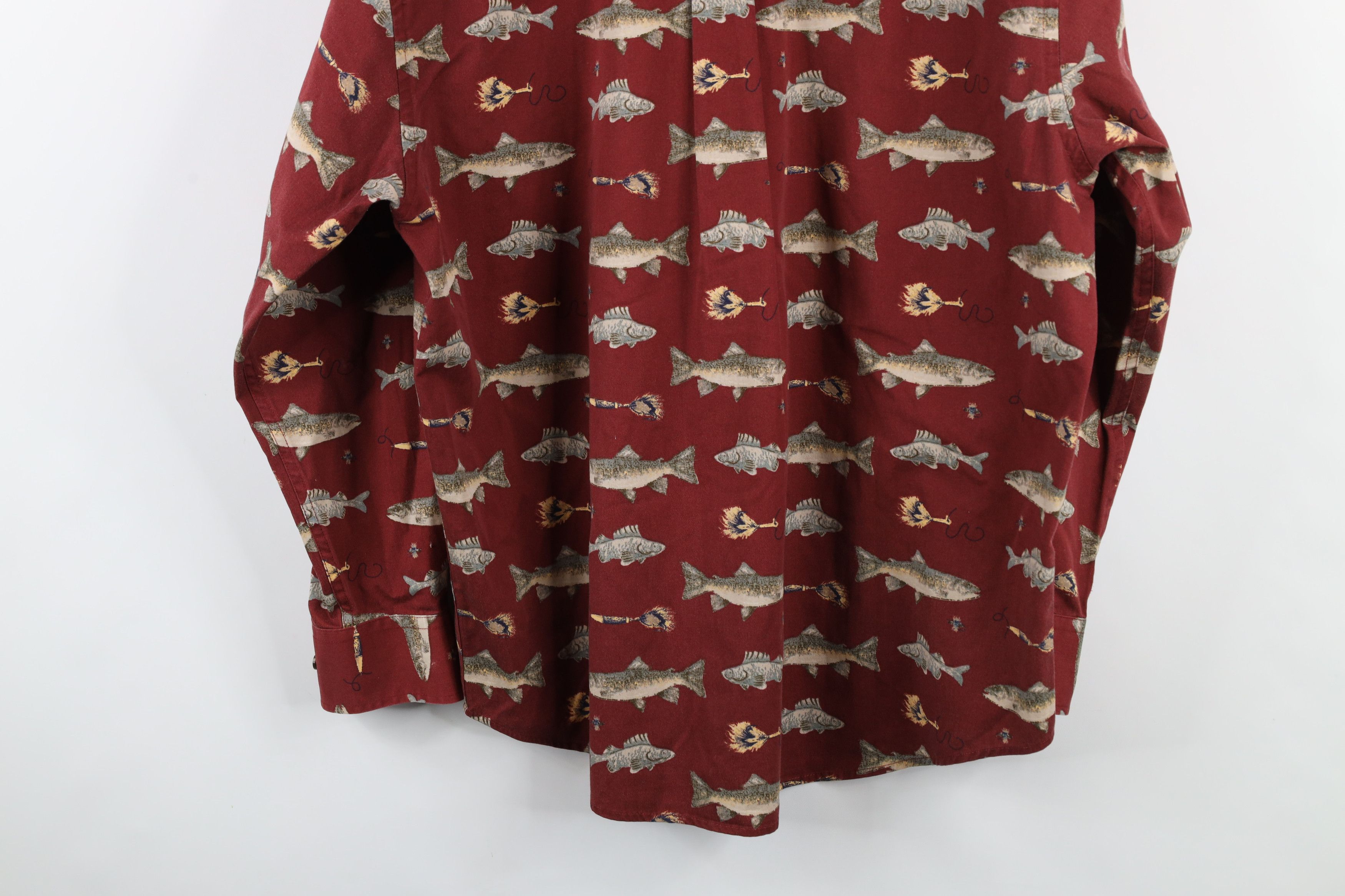 Vintage Vintage 90s Streetwear Nature Over Print Button Down Shirt Size US L / EU 52-54 / 3 - 12 Thumbnail