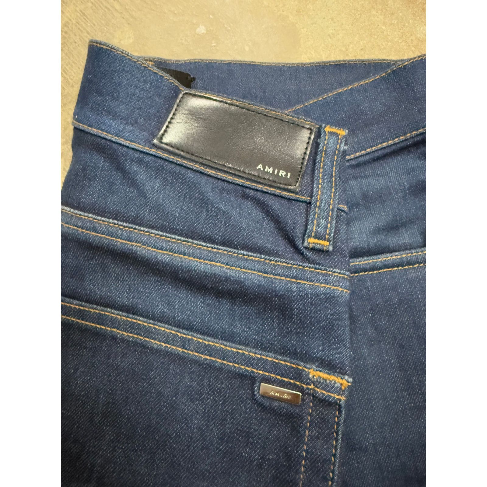 Amiri Amiri Jeans Navy Thrasher Used 32 Size US 32 / EU 48 - 3 Thumbnail