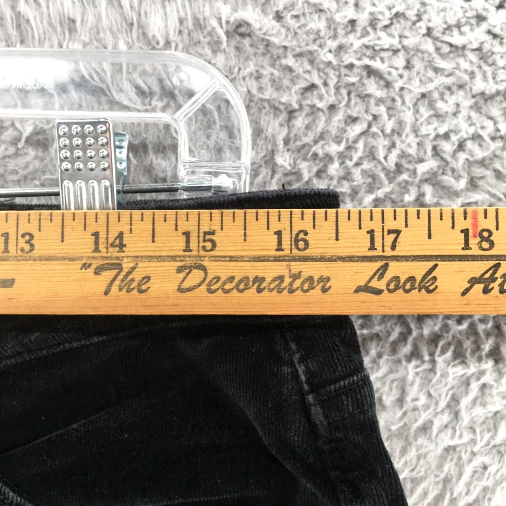 Calvin Klein Calvin Klein Skinny Jeans Womens 14x30 Black Corduroy Mid Rise Skinny Jeans Womens 14 Black Corduroy Mid Rise Size 36" / US 14 / IT 50 - 5 Thumbnail