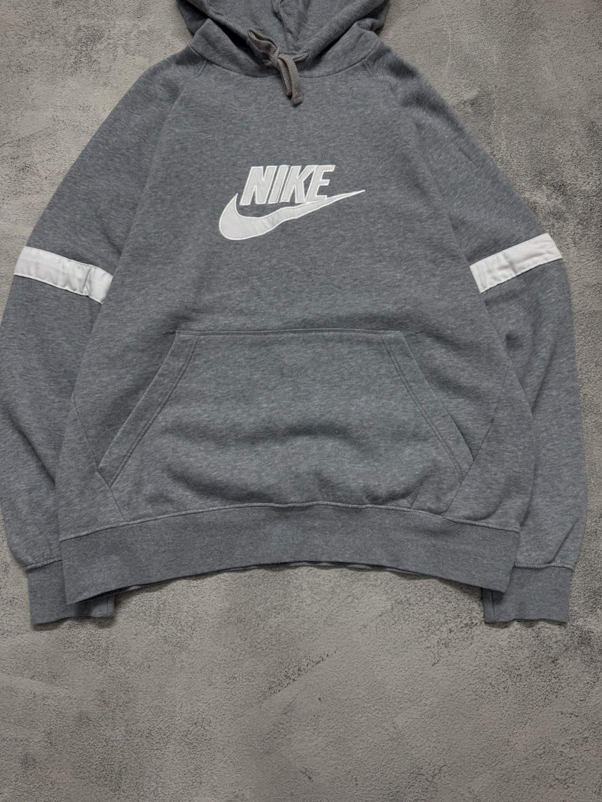 Nike Vintage Y2K Nike Big Swoosh Hoodie 00’s Size US XL / EU 56 / 4 - 7 Thumbnail