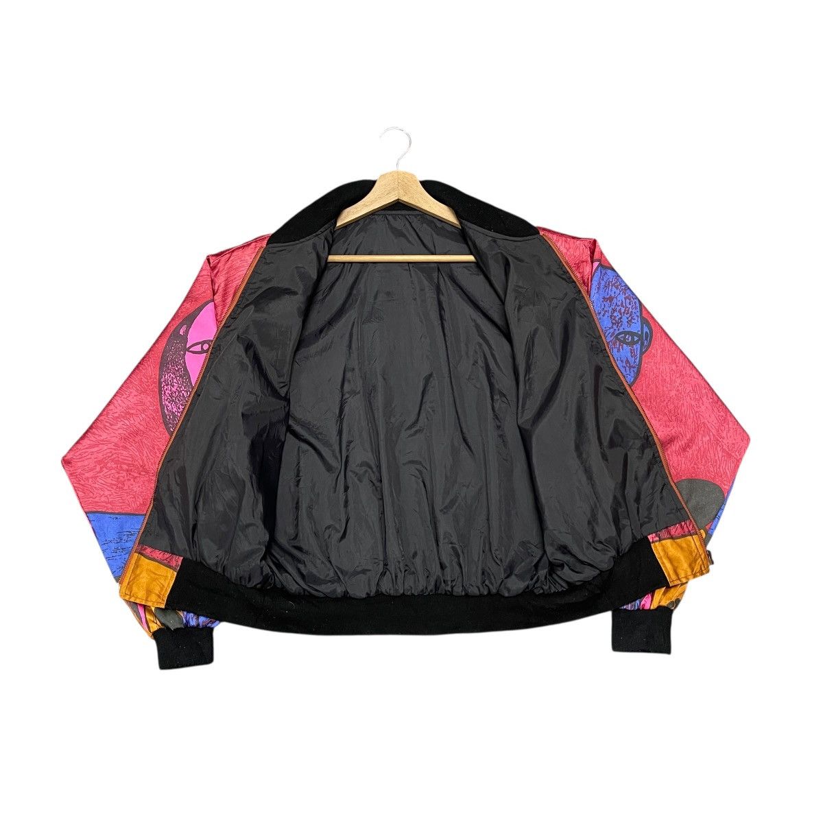 Vintage Vintage 80s Pablo Picasso Abstract Art Graphic Bomber Jacket Size US L / EU 52-54 / 3 - 23 Thumbnail