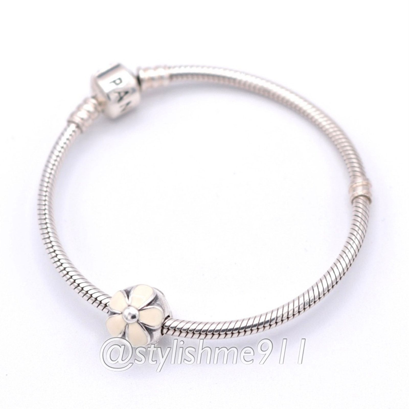 pandora Authentic PANDORA Darling Daisies Clip with White Enamel Size ONE SIZE - 6 Thumbnail