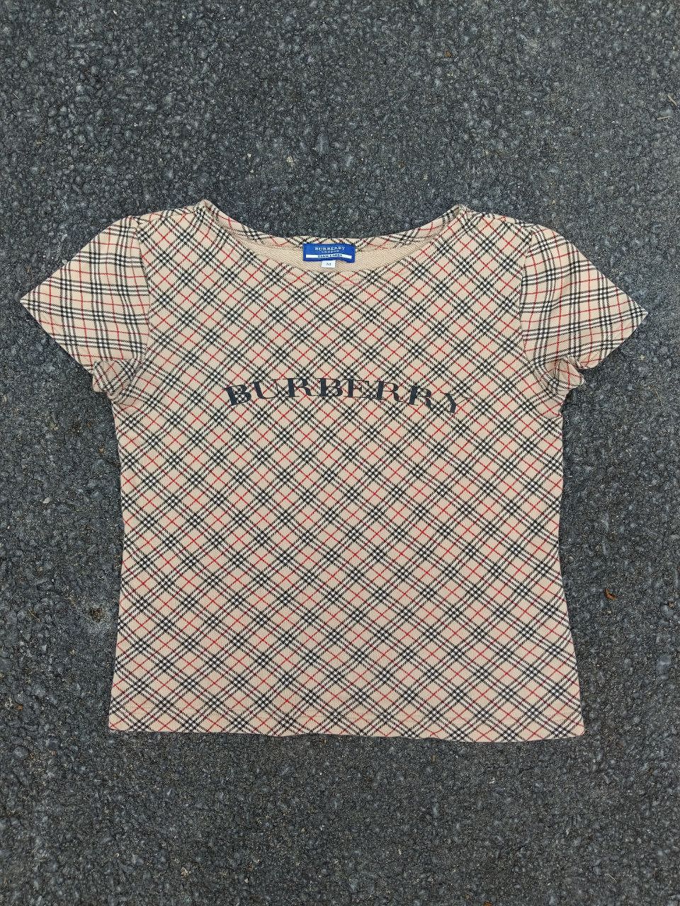 Burberry OG🔥GRAIL BURBERY NOVA CHECK SPELLOUT SHIRT Size M / US 6-8 / IT 42-44 - 2 Thumbnail