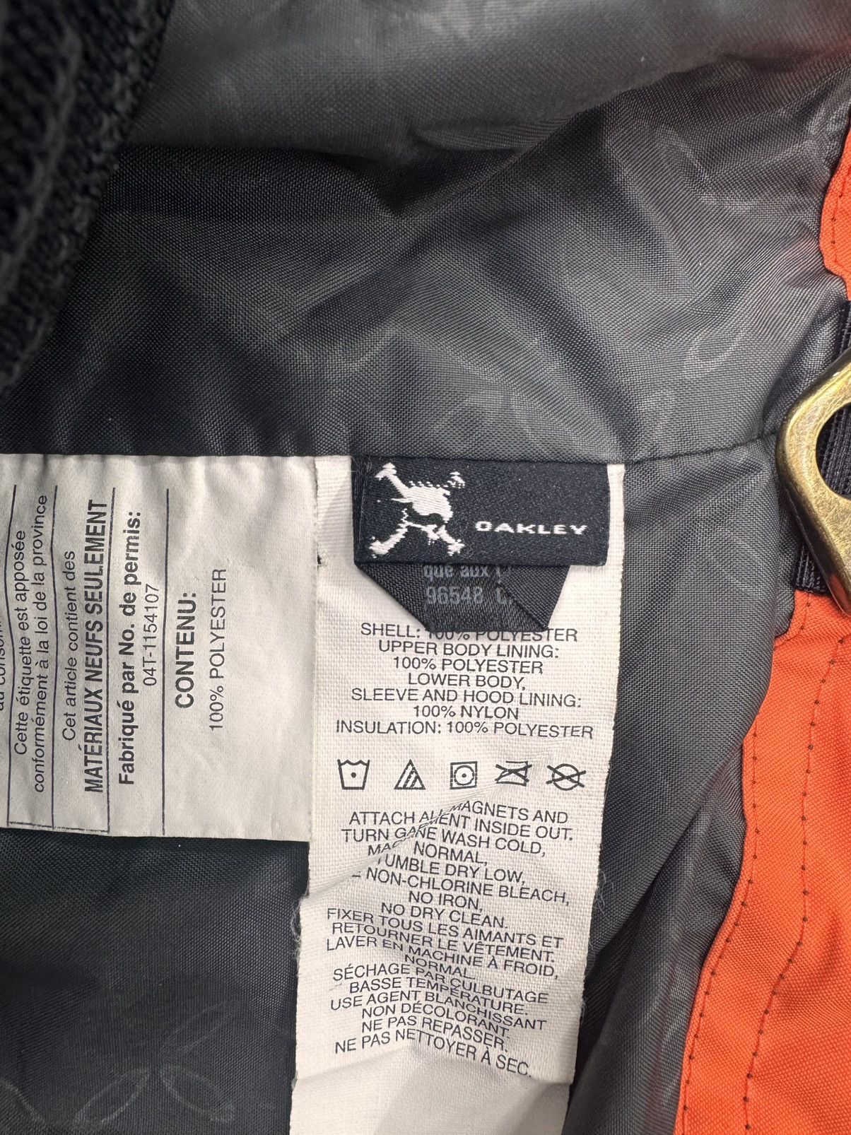 Oakley Oakley Men Thinsulate Loose Fit Ski Jacket Orange Brown XXL Size US XXL / EU 58 / 5 - 9 Thumbnail