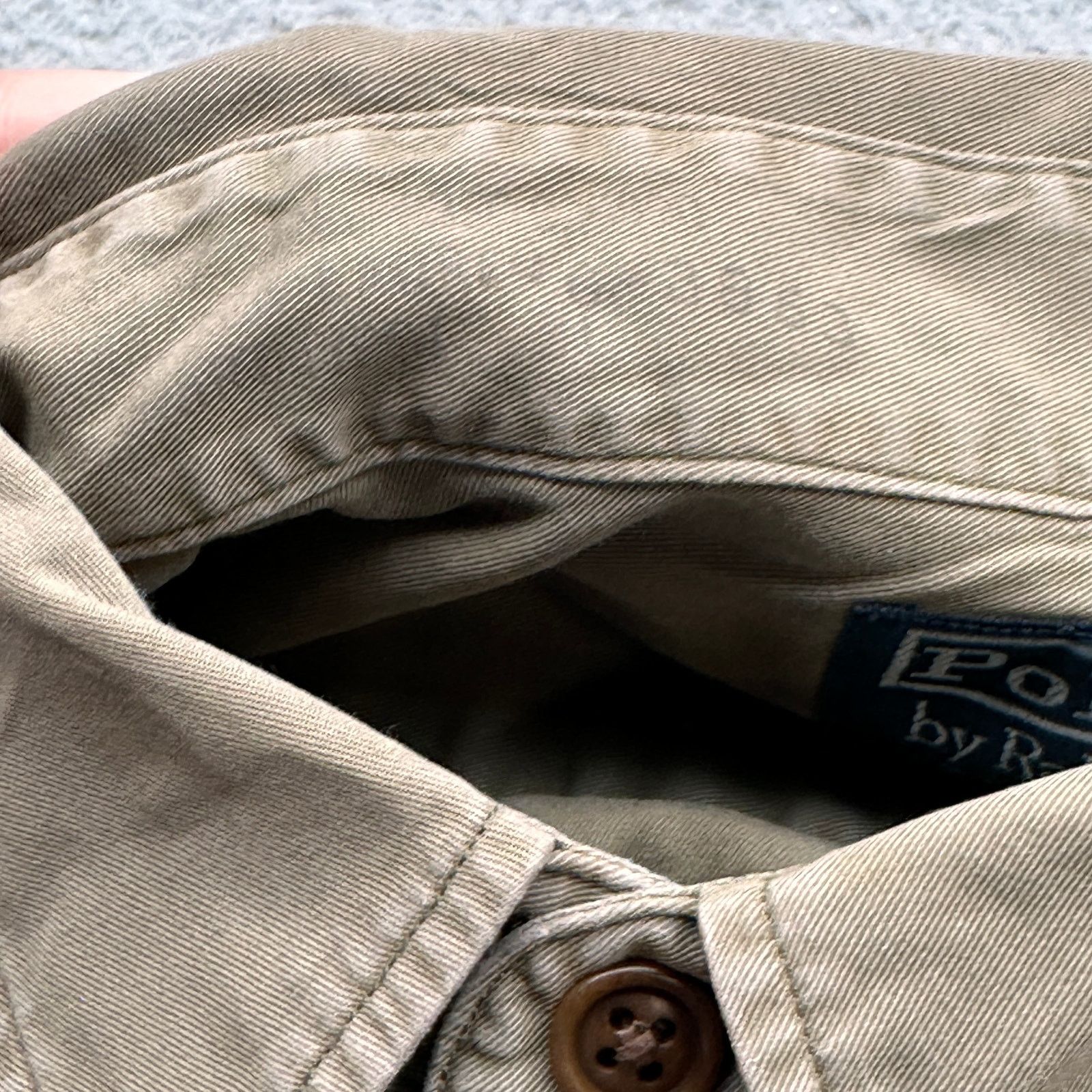 Polo Ralph Lauren Polo Ralph Lauren Twill Button Up Brown Shirt Mens L Size US L / EU 52-54 / 3 - 10 Thumbnail