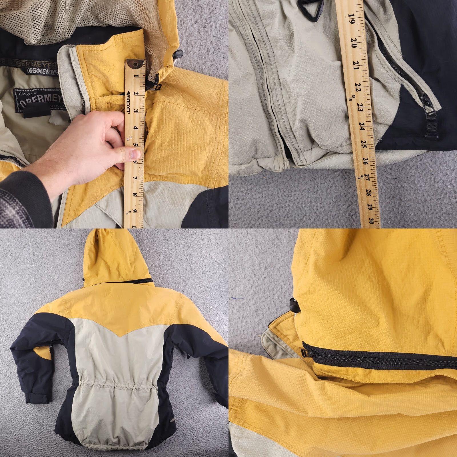 Obermeyer VINTAGE Obermeyer Ski Jacket Womens 8 Black White Orange Winter Snow Jacket Womens Regular Size 8 Black Ski Theme Womens Size M / US 6-8 / IT 42-44 - 8 Thumbnail