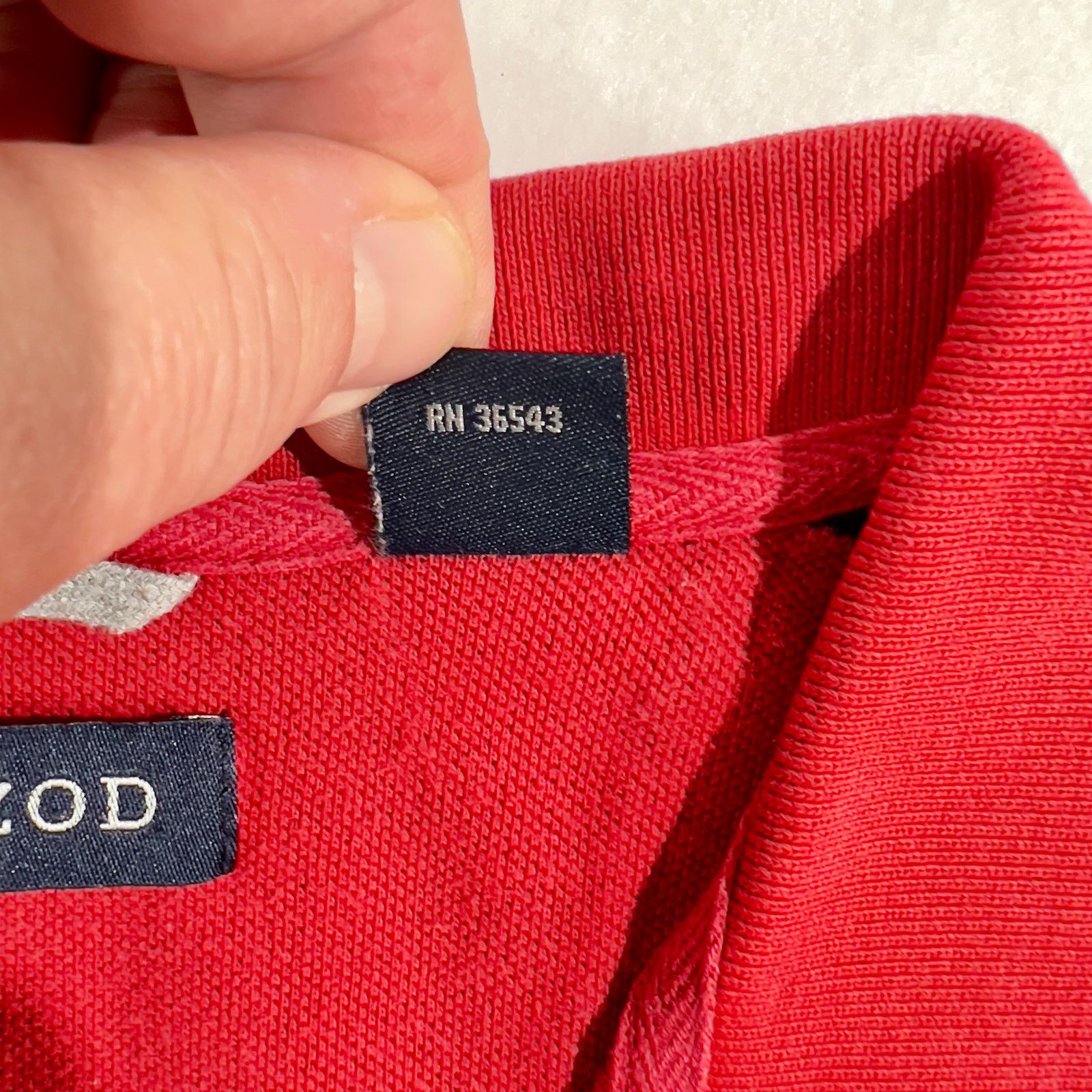 Izod Izod Polo Men L 2-Button Izod Logo on Chest Cotton Red Black Size US L / EU 52-54 / 3 - 7 Thumbnail