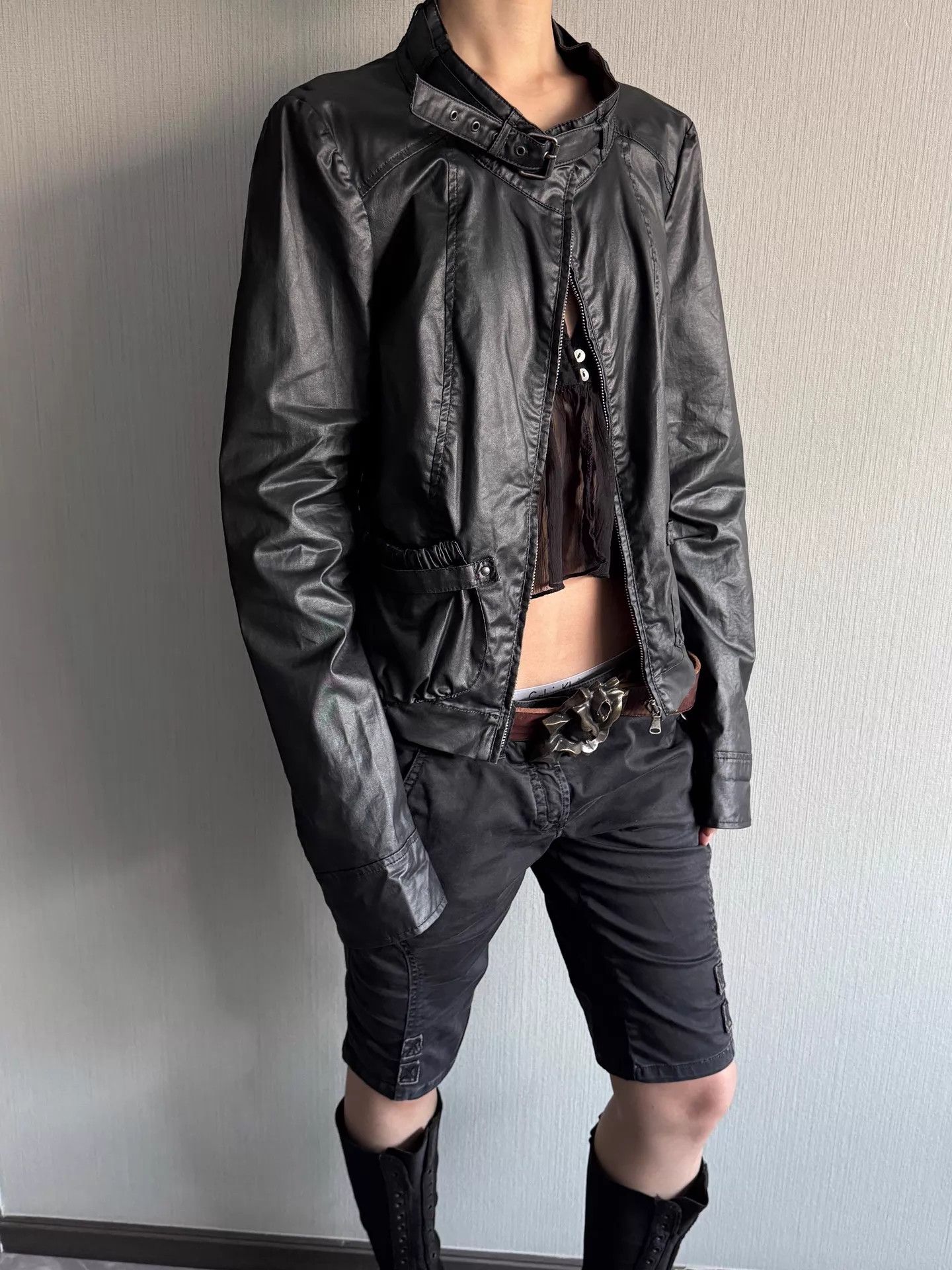 Miss Sixty Miss Sixty Vintage Metal Black Scimitar Waist Jacket XL Size XL / US 12-14 / IT 48-50 - 4 Thumbnail
