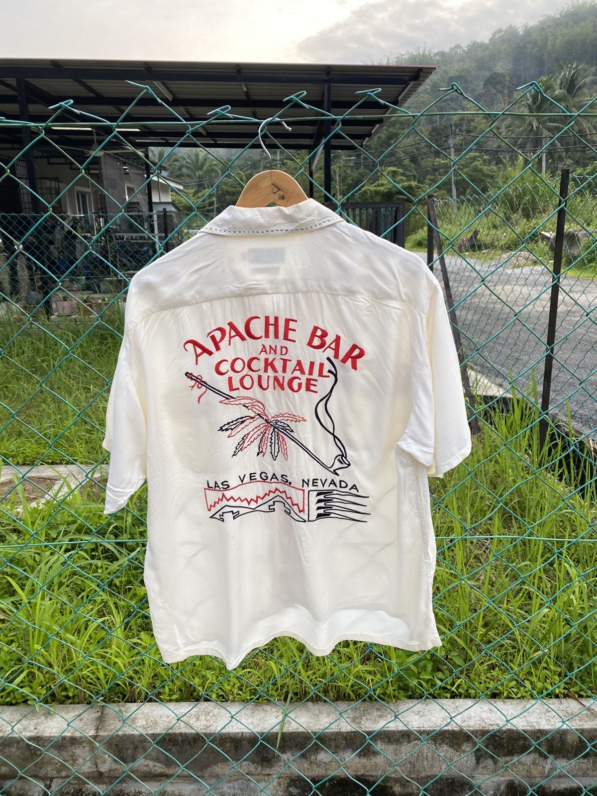 トップス Bowling Shirt - Bird Embroidery Denim Bowling Shirt - Bird Embroidery Denim Embroidered Denim