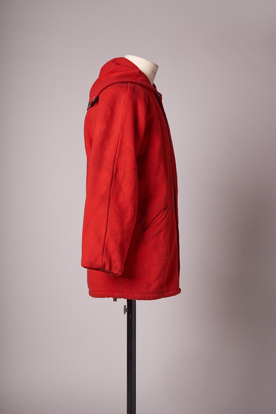 Vintage 1950s-60s Vintage Red Car Hunting Letterman Coat Size US M / EU 48-50 / 2 - 6 Thumbnail