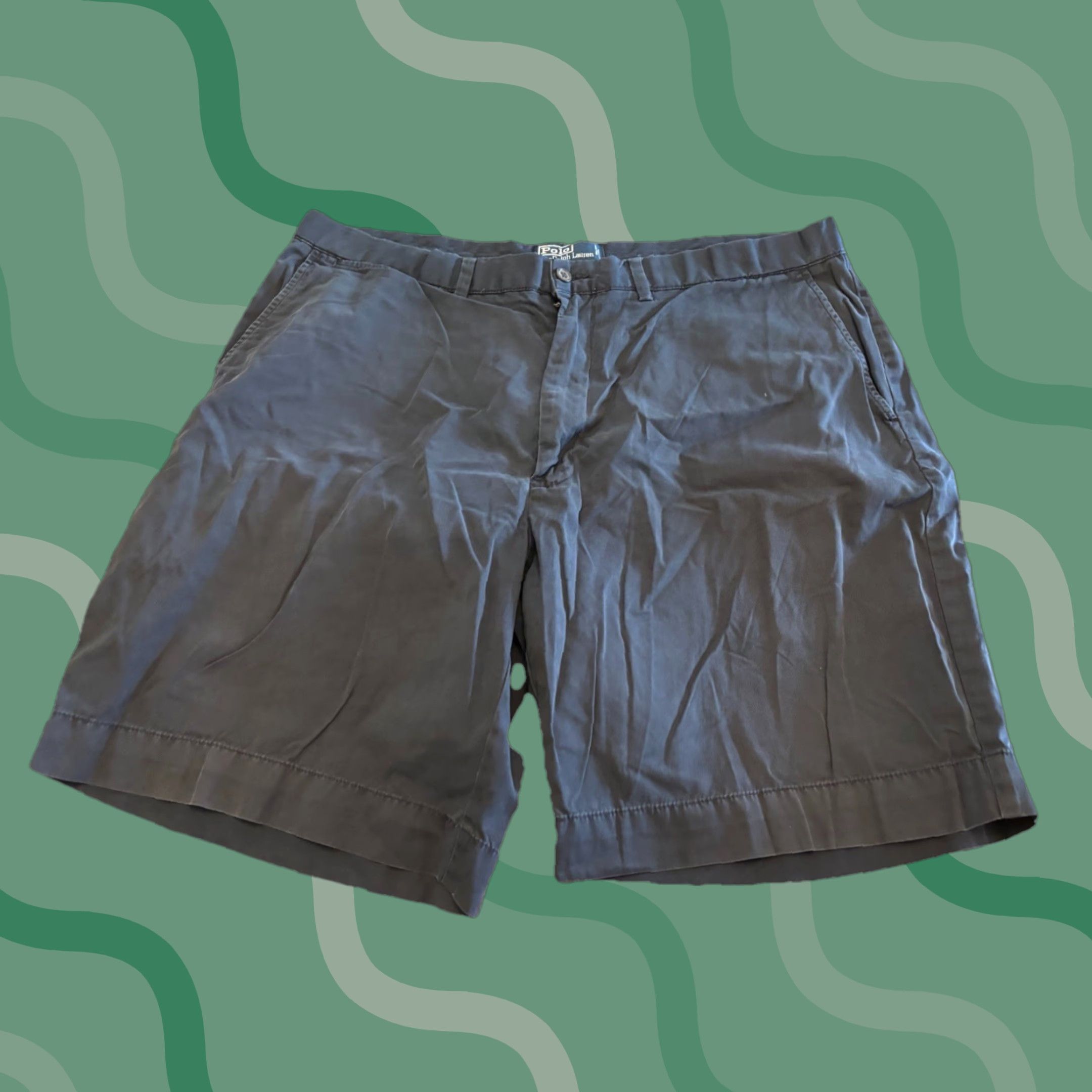Polo Ralph Lauren VINTAGE Polo Ralph Lauren Shorts Mens 38 Black Chino Cotton USA Hiking K4 Shirt? Size US M / EU 48-50 / 2 - 1 Thumbnail