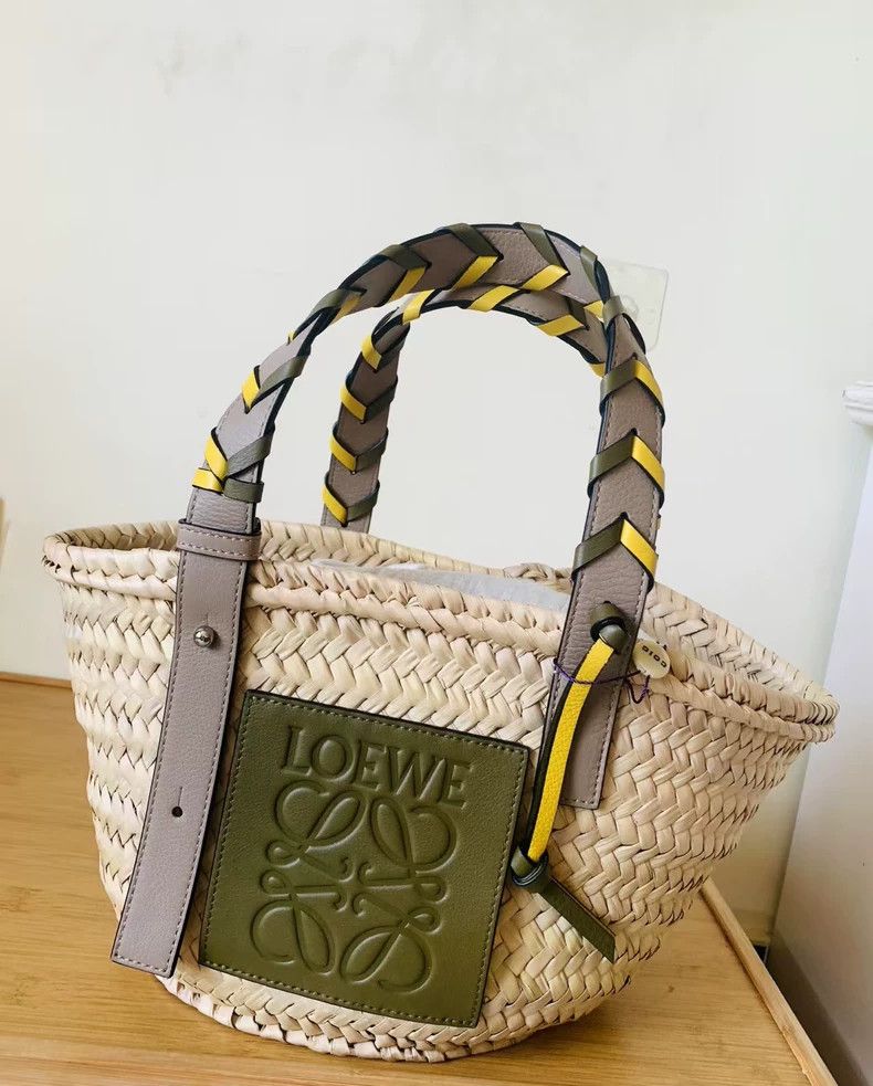 Loewe loewe Olive green leather basket 2503-Nextarrow Size ONE SIZE - 3 Thumbnail