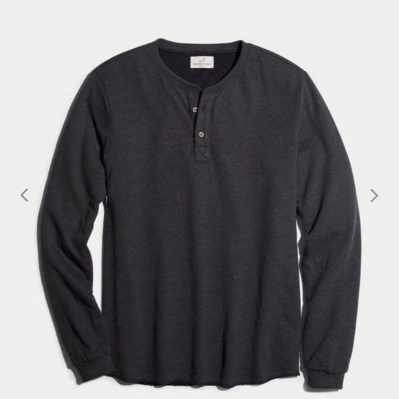 Marine Layer NWT MARINE LAYER LONG SLEEVE DK HENLEY FADED BLACK T-SHIRT L Size US L / EU 52-54 / 3 - 1 Thumbnail