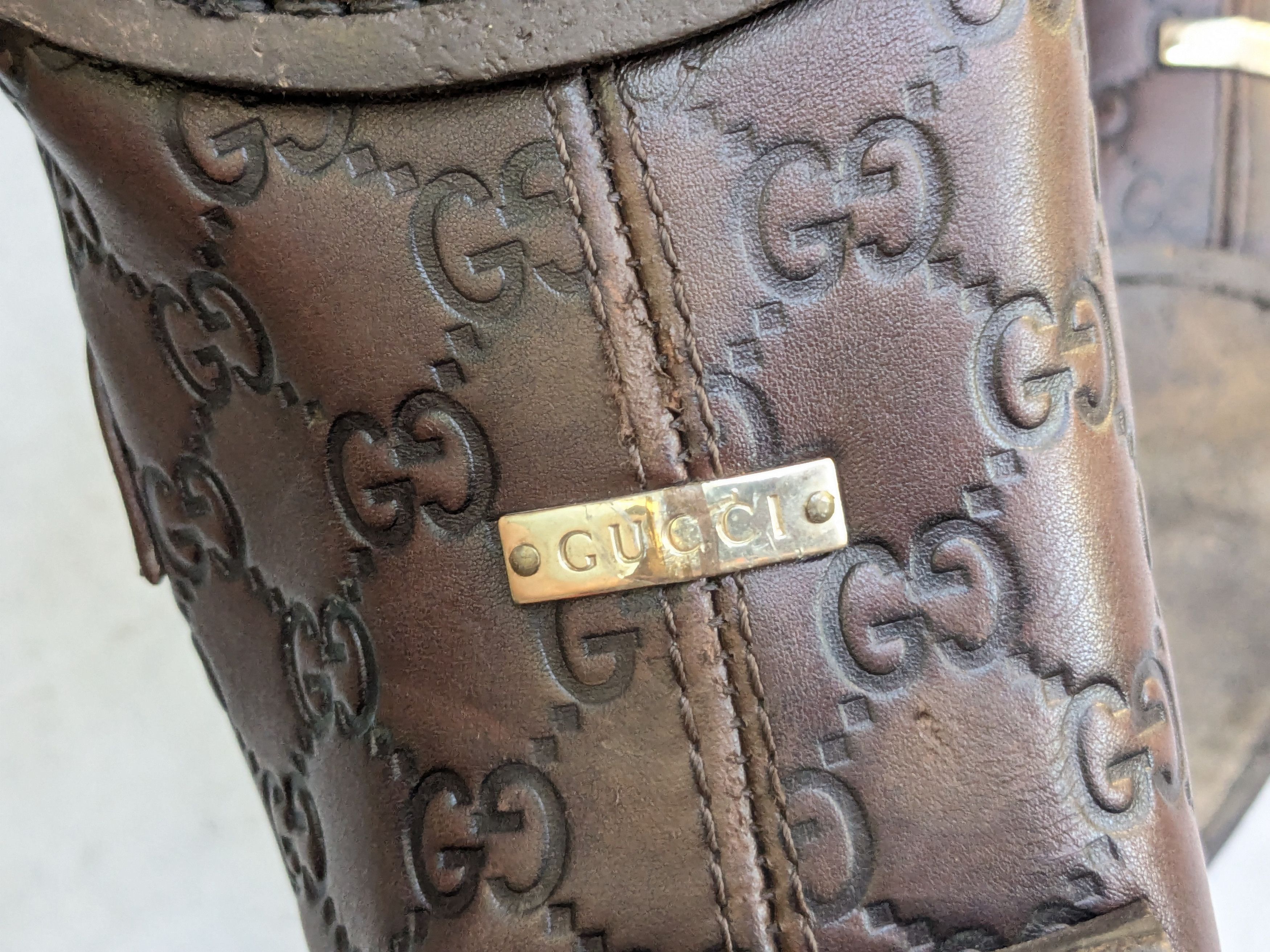 Gucci Gucci Horsebit Loafers Brown Monogram Leather 11 GG Logo Size US 11 / EU 44 - 14 Thumbnail
