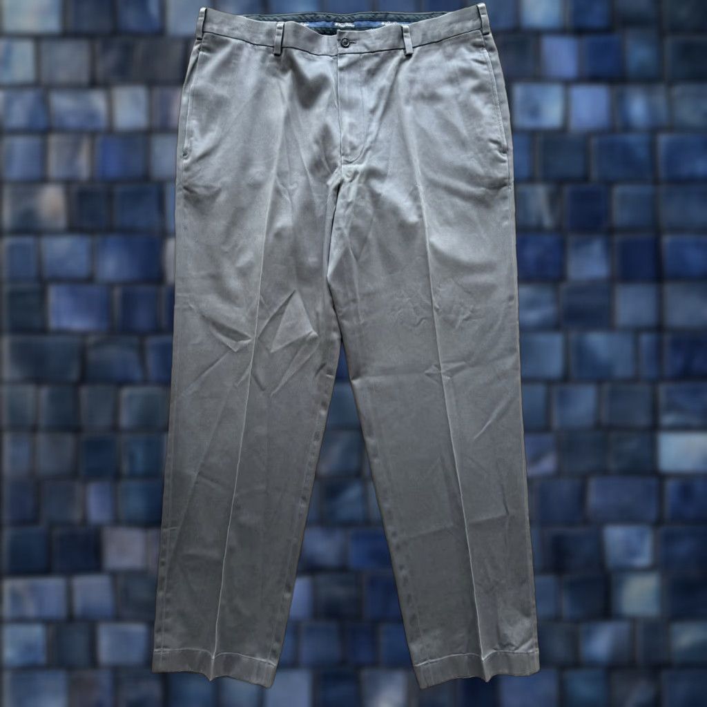 Brooks Brothers Brooks Brothers Clark Fit Advantage Chino Pants Men 38x31 Flat Front Office Trousers Gray Solid Modern City Workwear Regular Mens Size US 38 / EU 54 - 1 Thumbnail