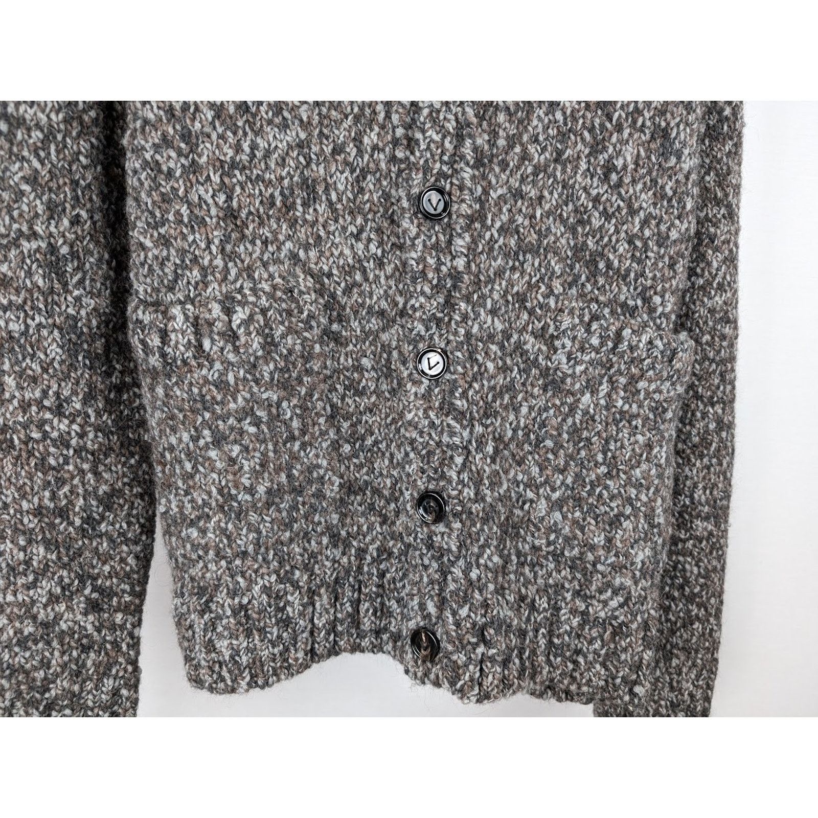 Bottega Veneta o1rshd1 Chunky Alpaca Knitwear Cardigan in Multicolor Size US S / EU 44-46 / 1 - 7 Thumbnail