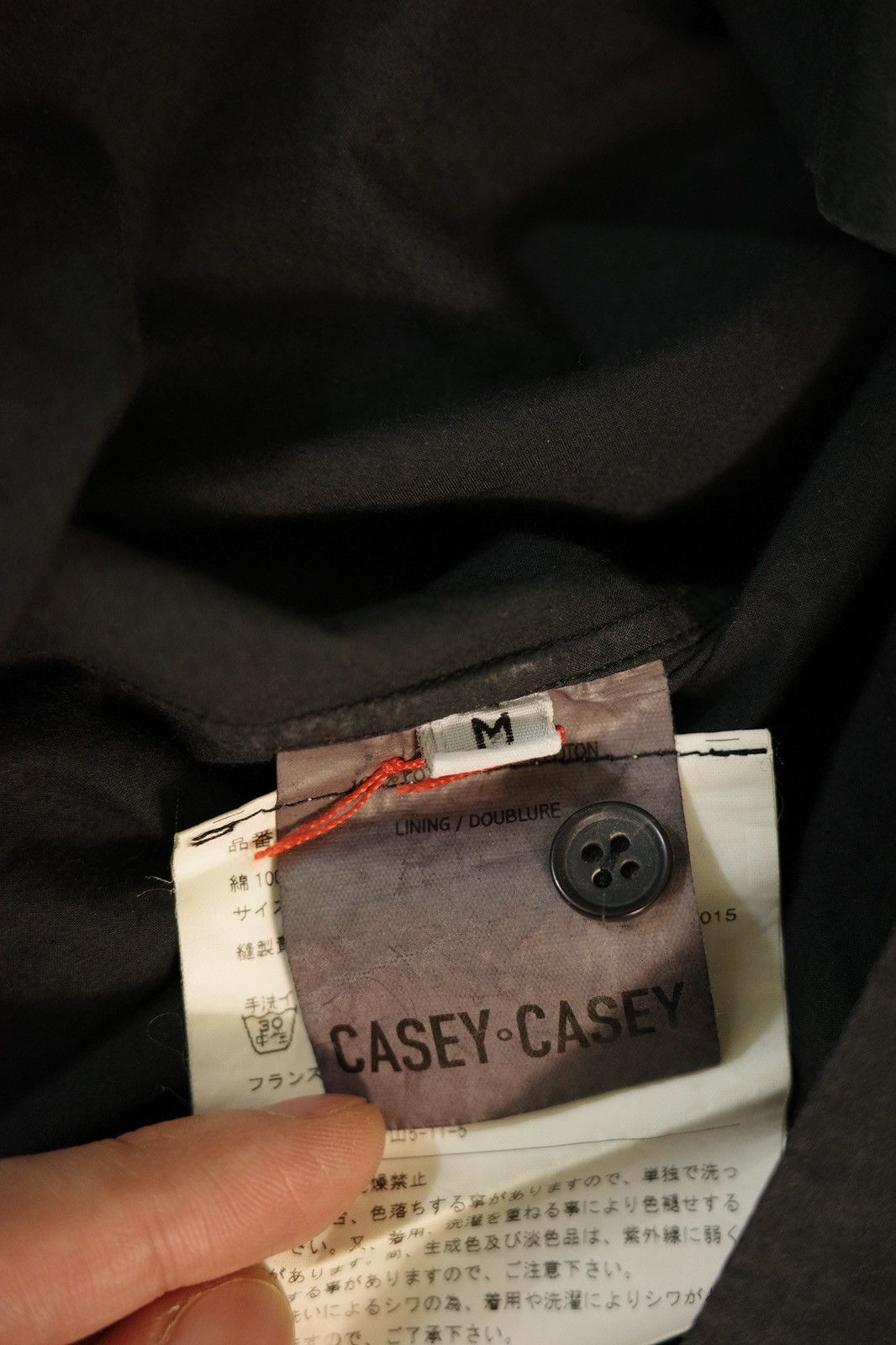 Casey Casey Casey Casey faded black artisanal shirt Size US M / EU 48-50 / 2 - 6 Thumbnail
