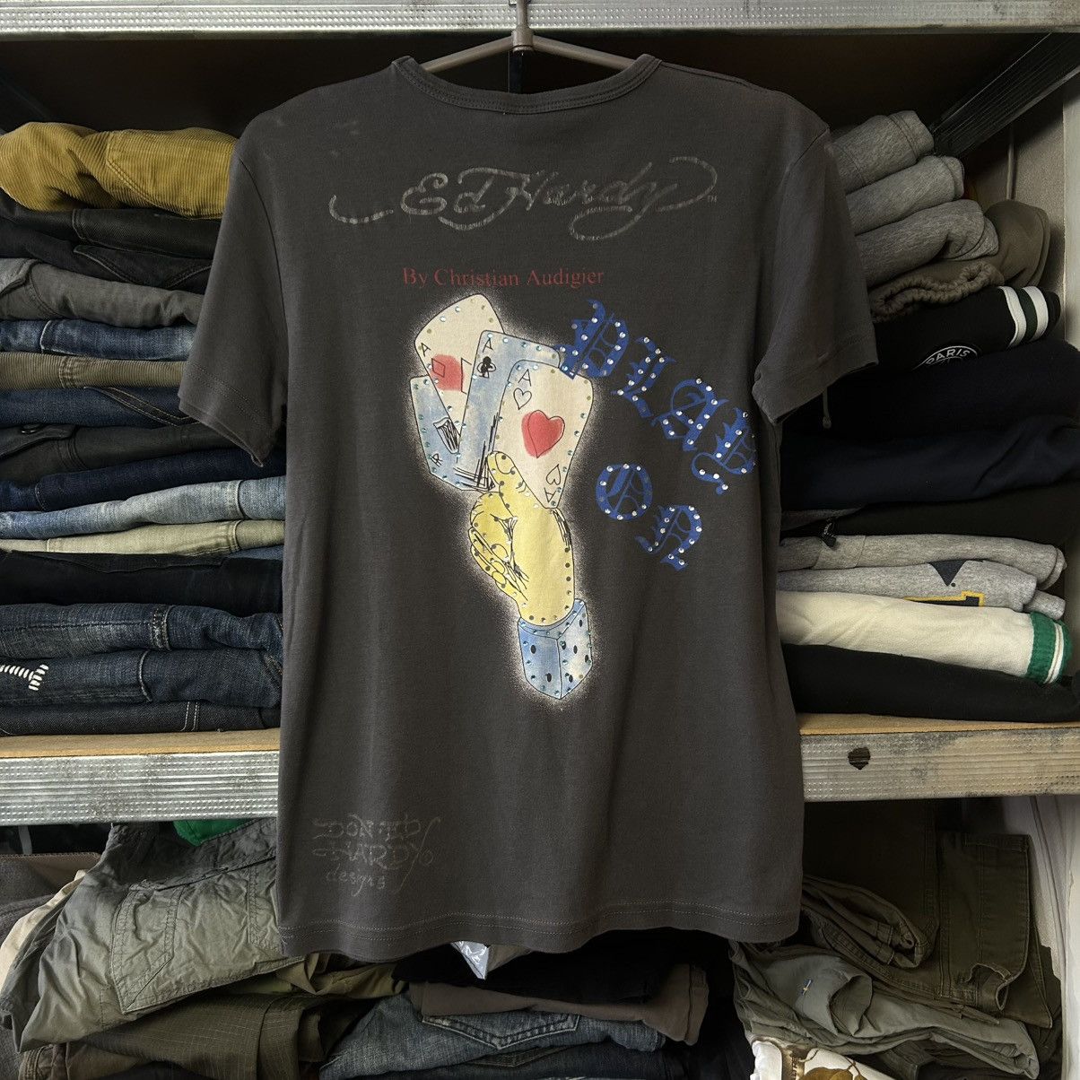 Ed Hardy Designer Ed Hardy by Christian Audigier y2k opium graphic te Size US M / EU 48-50 / 2 - 2 Thumbnail