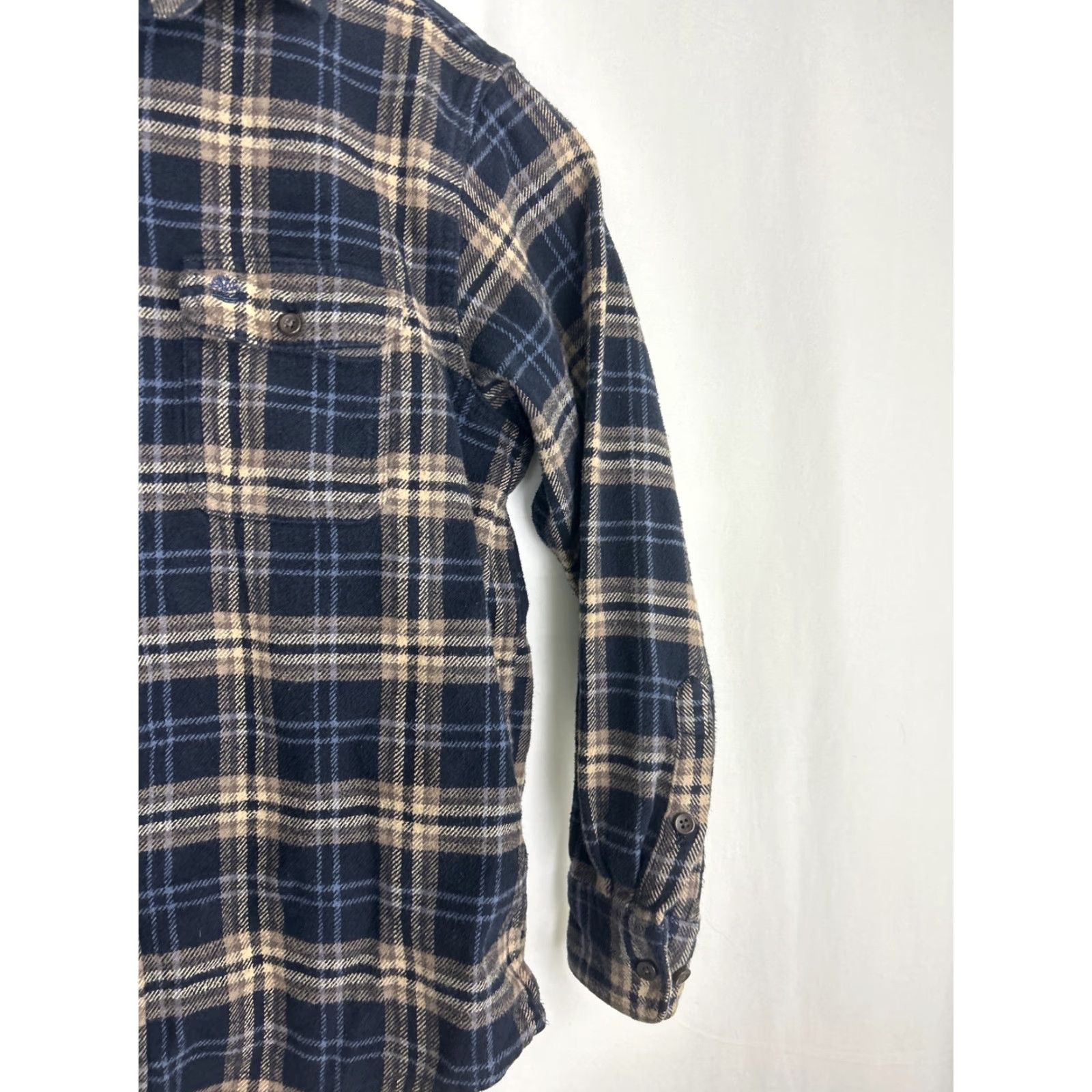Timberland Timberland Shirt Mens Large Plaid Flannel Button-Up Long Sleeve Blue Beige Casual Travel Size US L / EU 52-54 / 3 - 4 Thumbnail