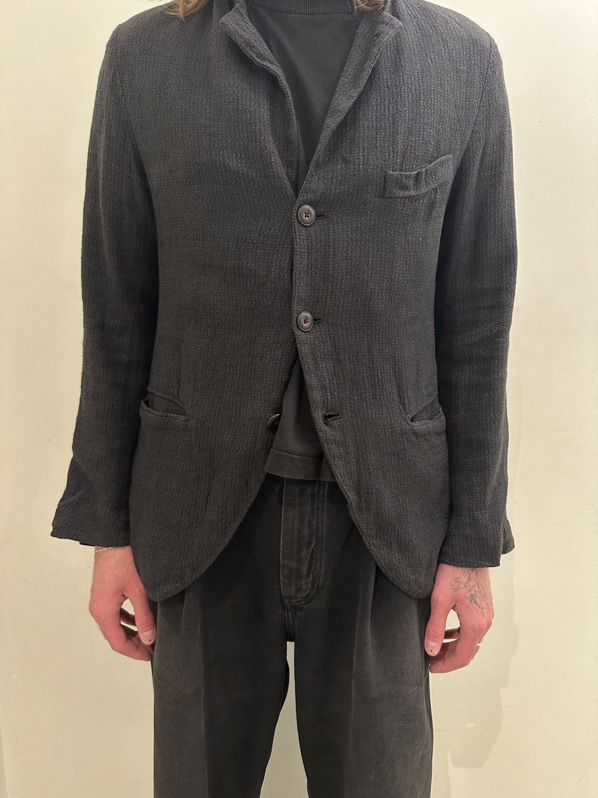 Geoffrey B. Small Linen 3 button Jacket Size 48R - 7 Thumbnail