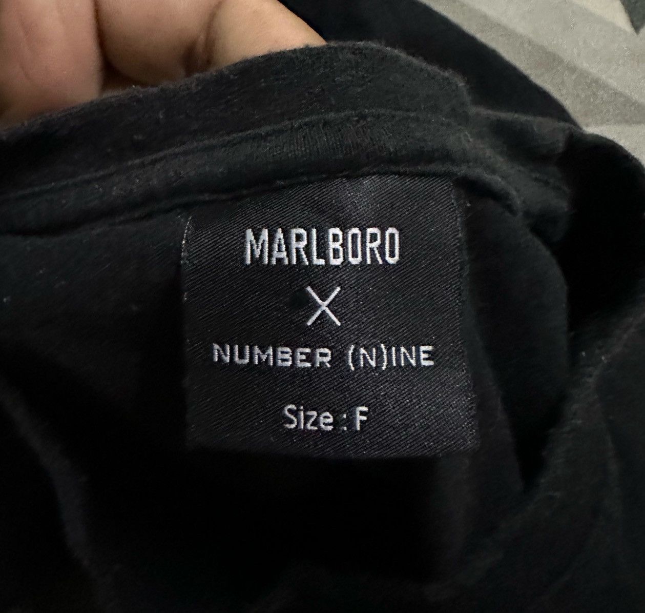 Number (N)ine Marlboro x Number (N)ine "Rethinking Conventions" black tee Size US M / EU 48-50 / 2 - 5 Thumbnail