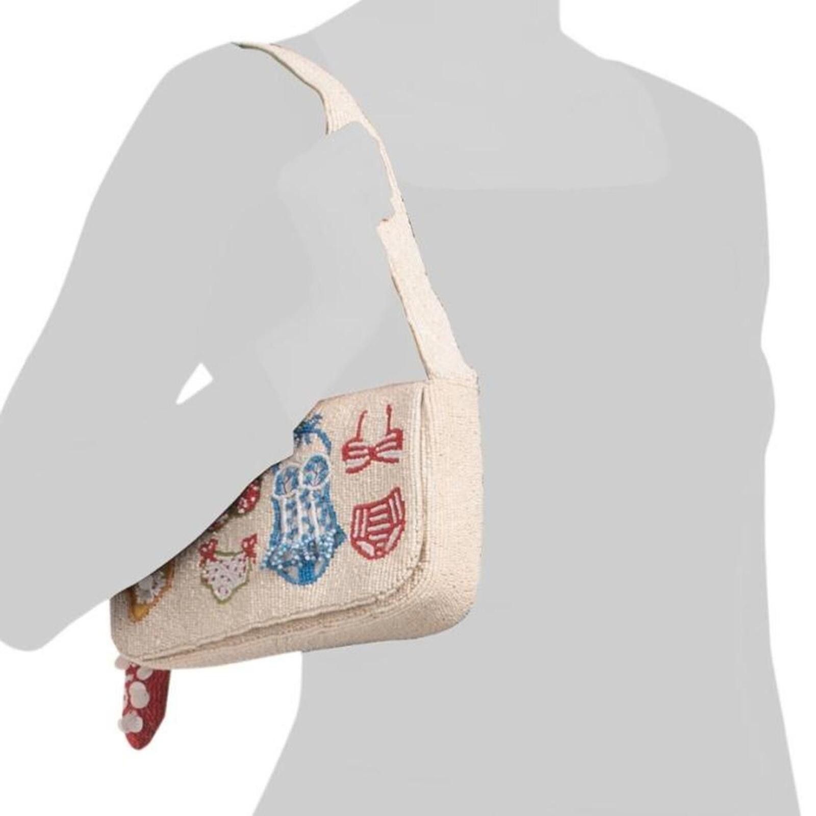 Marsell Tiktok Viral Bikini Bathing Suit Swimsuit Beaded Bag Size ONE SIZE - 3 Thumbnail