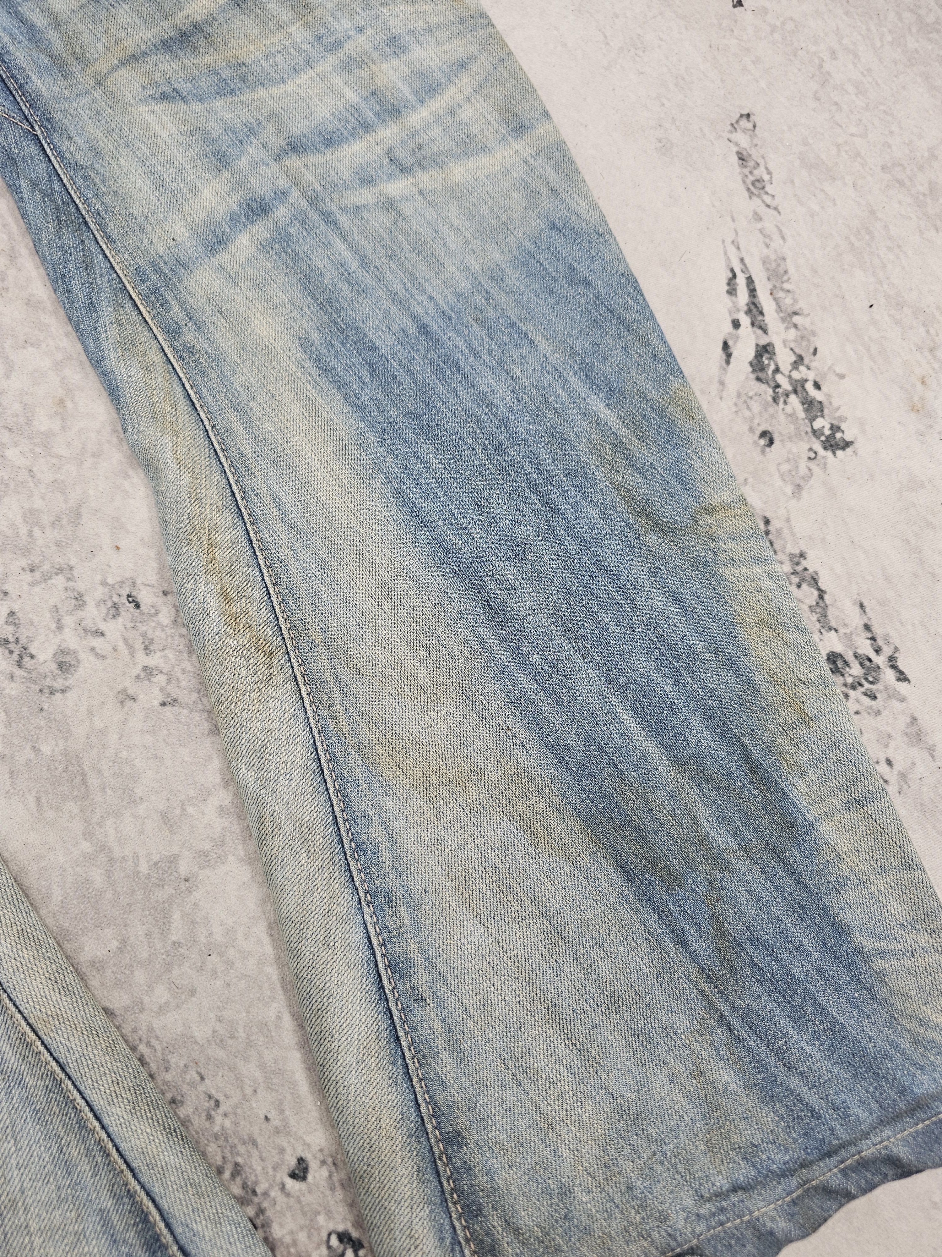 Edwin EDWIN 505 E FUNCTION Twisted Stone Wash Stain Jeans JB0304 Size US 32 / EU 48 - 9 Thumbnail